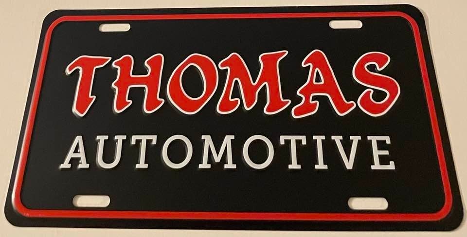 Thomas Automotive Dealership Booster License Plate Beford Penndylvania