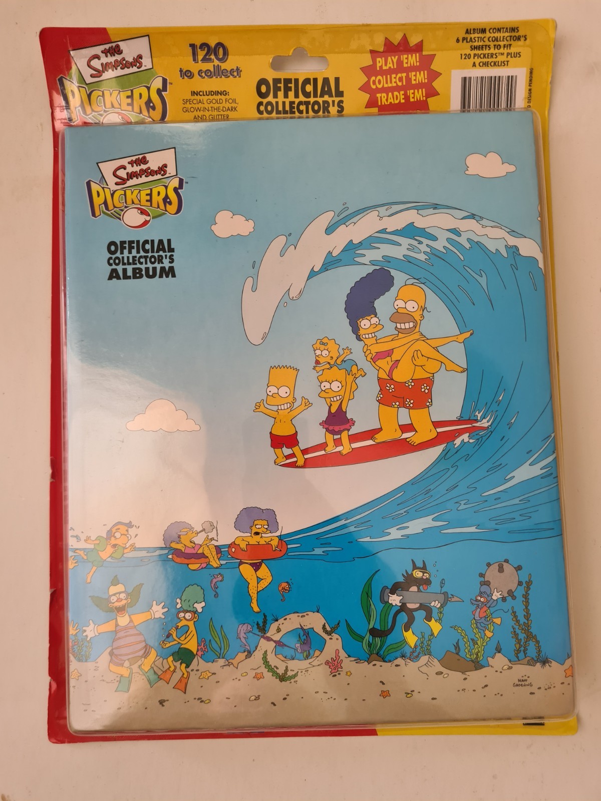 The Simpsons Pickers Official Collector Album 2002 Complete and extras with card