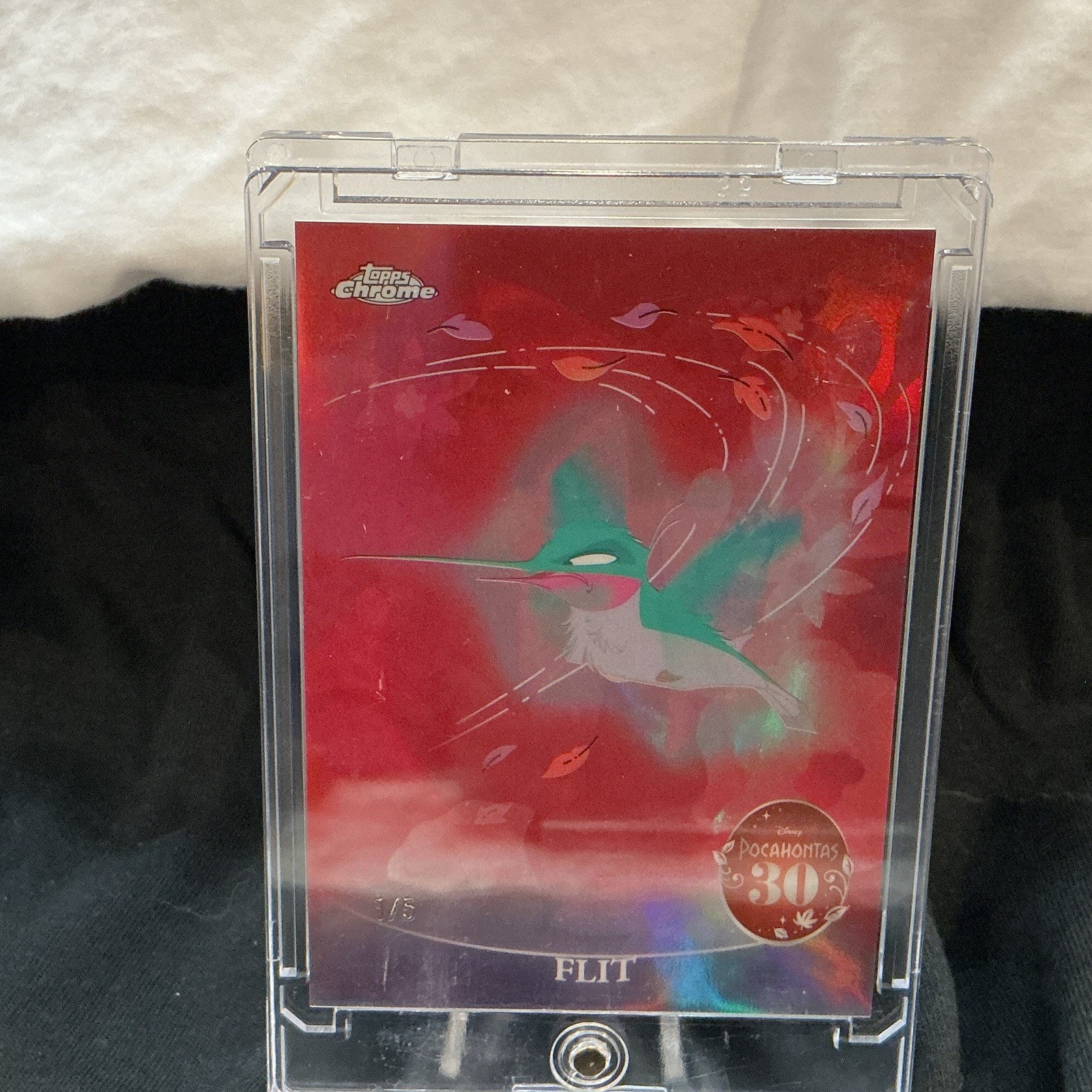 2025 Topps Disney Chrome Pocahontas 30th FLIT #PH-3 - Red /5 2025 Topps Disney Chrome Pocahontas 30th FLIT #PH-3 - Red /5
