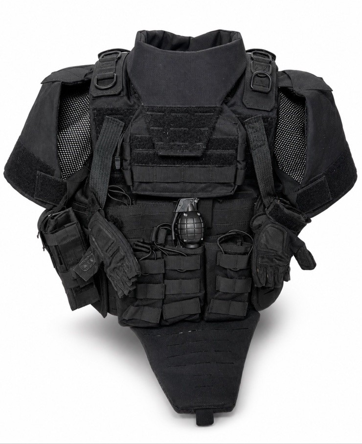 Military Style Tactical Vest Cosplay Costume Prop No Ballistic