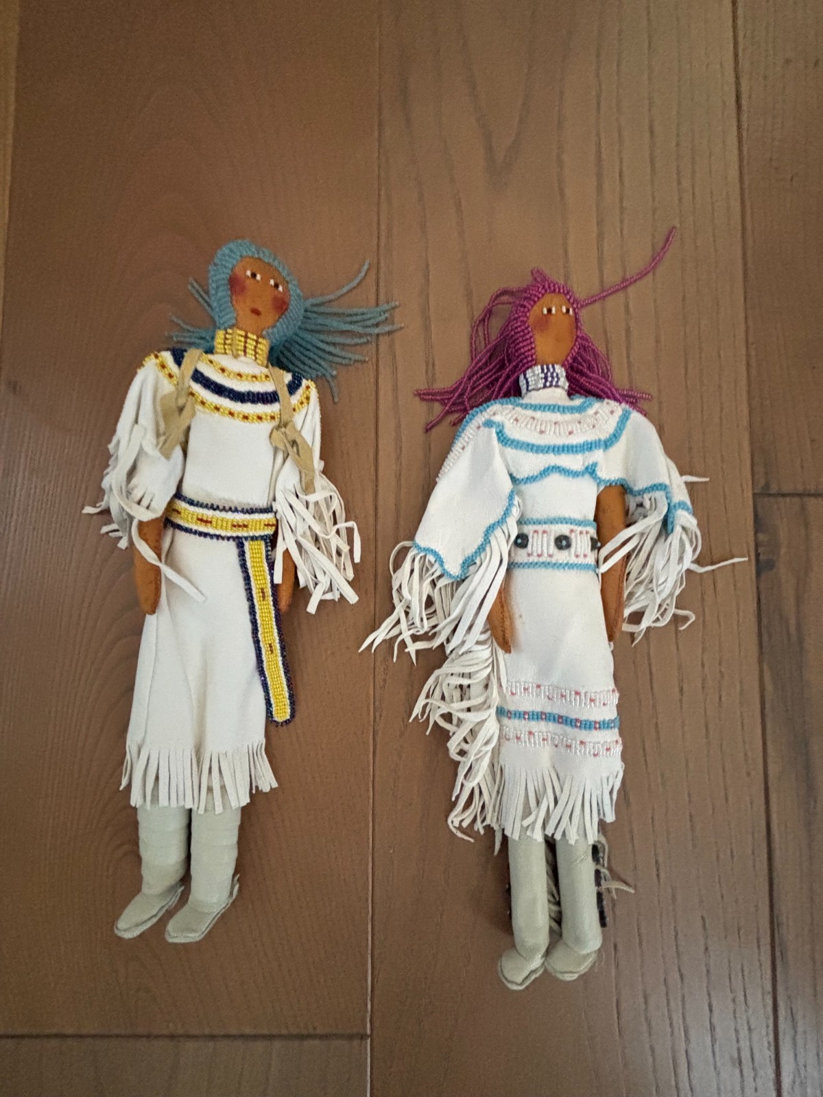 Authentic Lakota Dolls - Handcrafted, with buckskin and beads