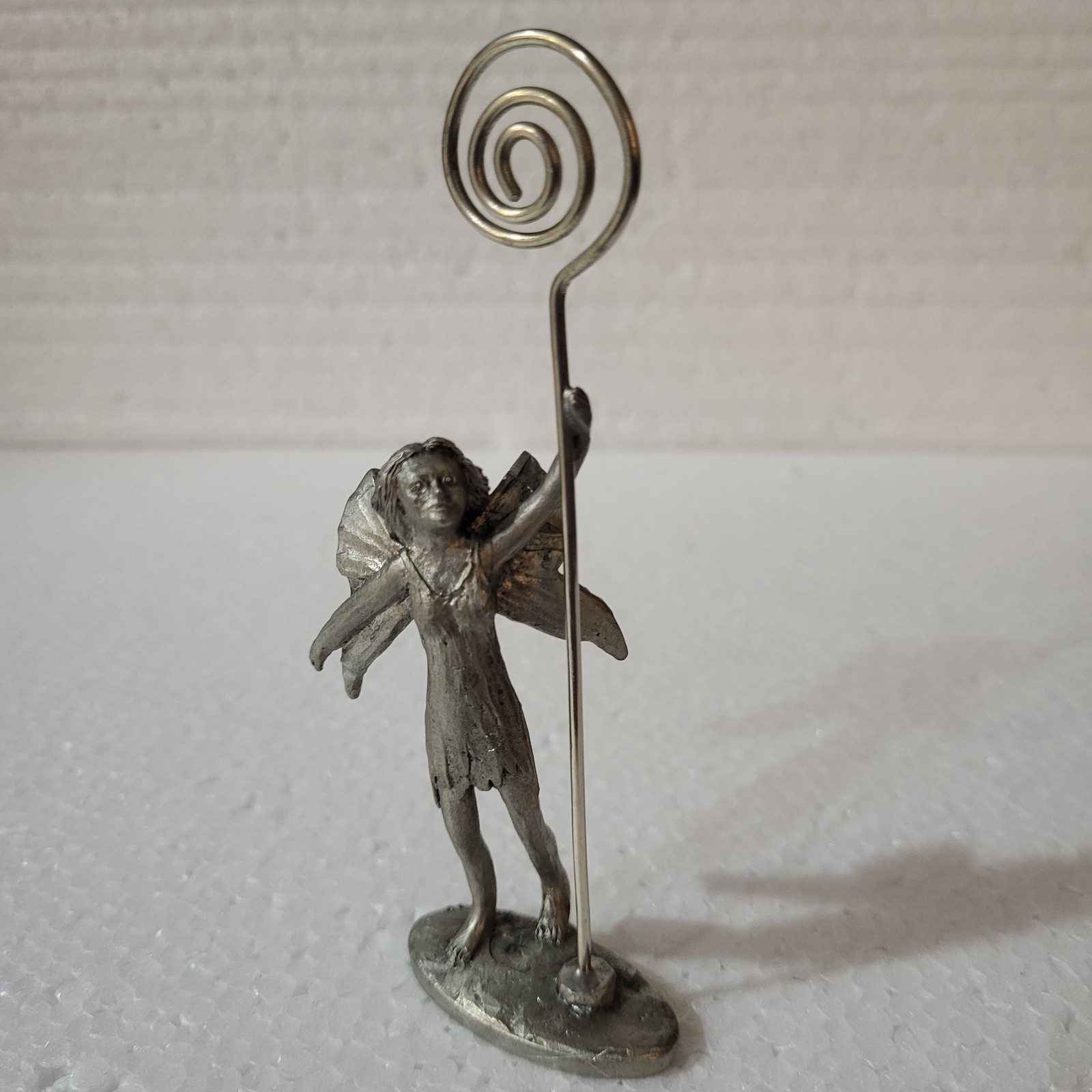 Vintage Fairy holding Spiral Staff with Empowerment (initialed MT 002)