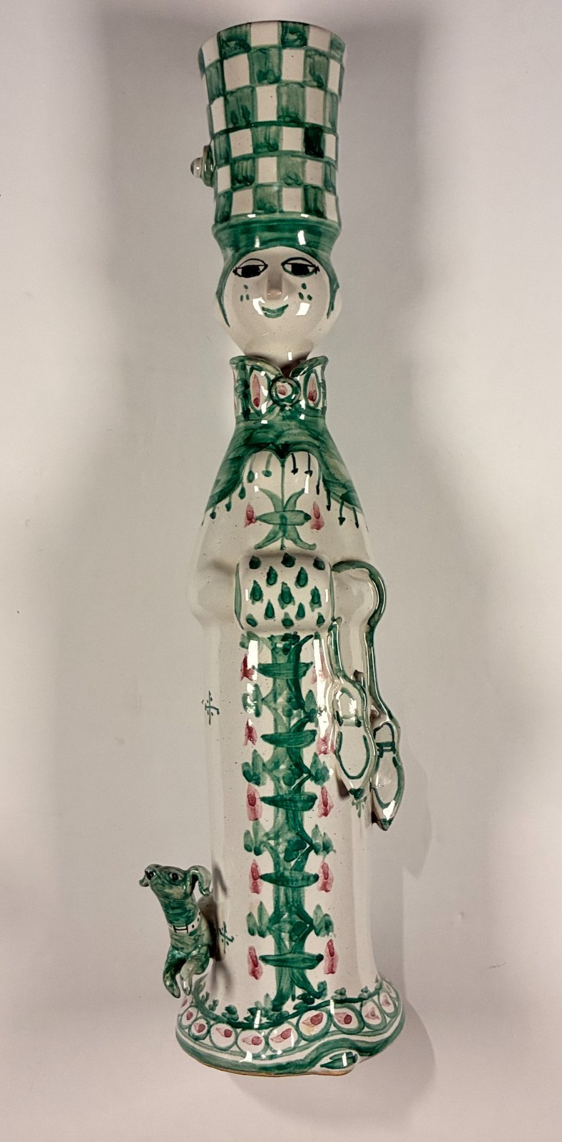 Bjorn Wiinblad figurine Four  Seasons Collection Winter in Green 1991 (Rare) M23