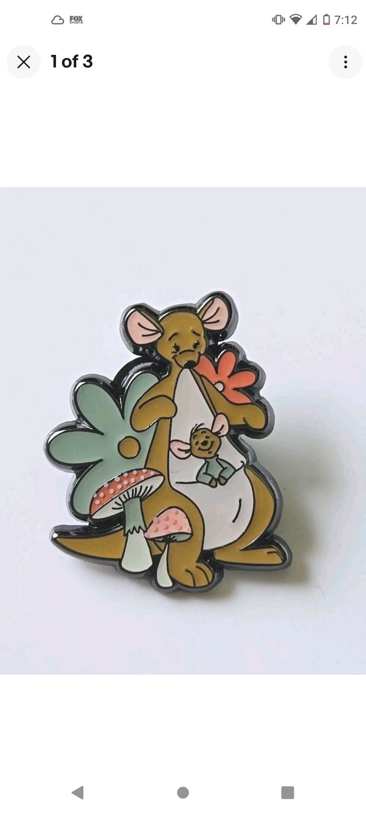 2024 Loungefly Disney Kanga & Roo Mushrooms Flowers Single Mystery Pin