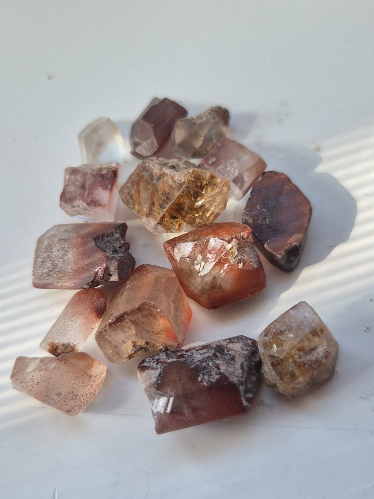 18g Rough Golden Imperial Topaz Crystal Pieces From Miner\'s Estate
