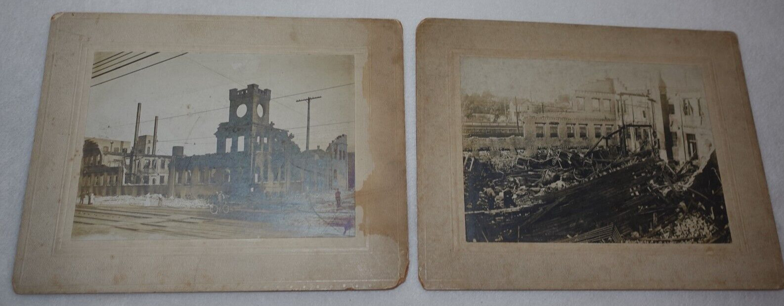 1907 Meyercord Decalcomania Chicago Lake Street Plant Fire Destruction Photos