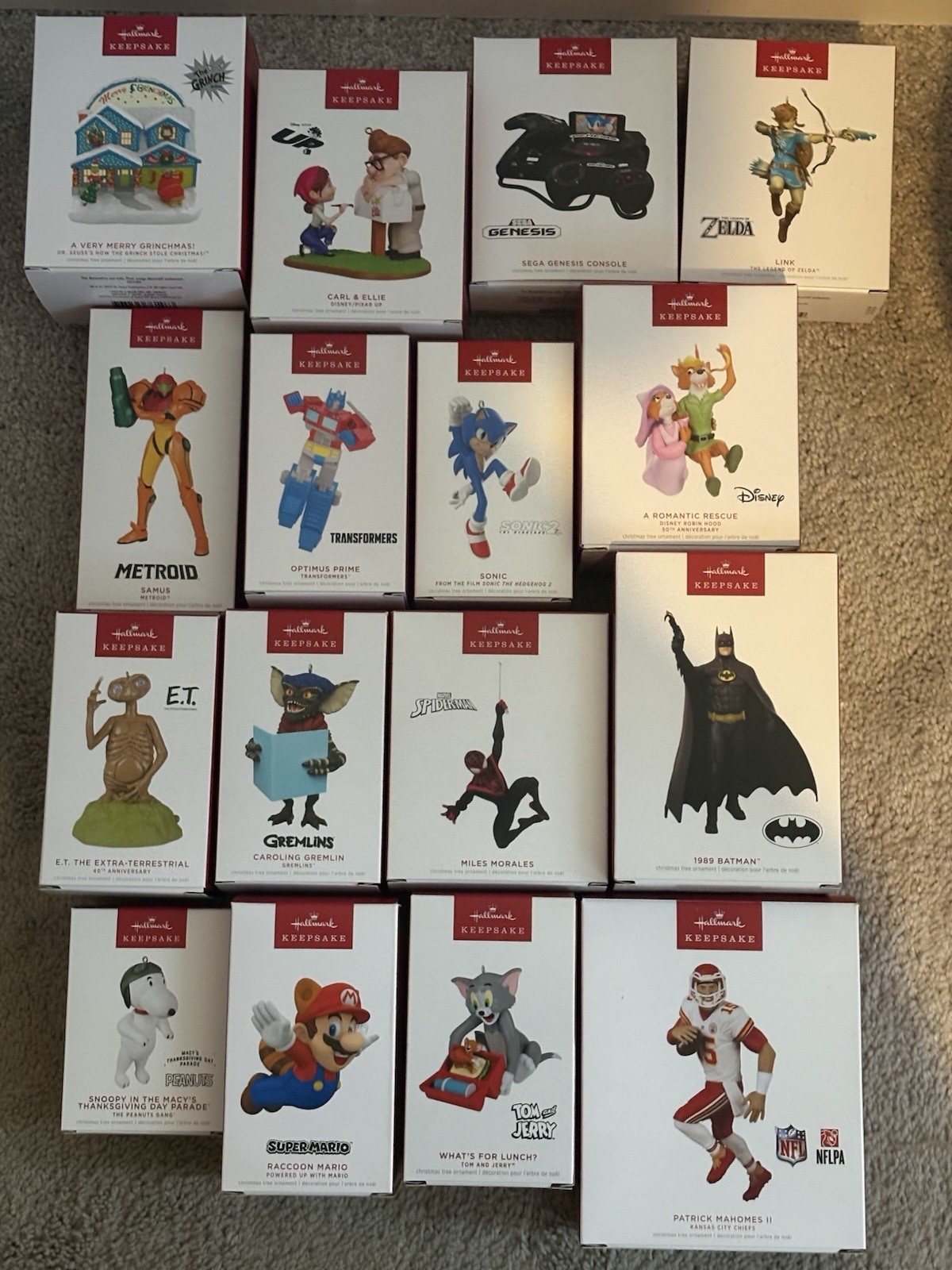 Hallmark Keepsake Ornaments Lot - Disney, Video Games, Pop Culture, Cartoons