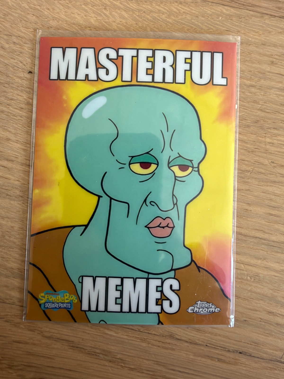 2025 Topps Chrome SpongeBob SquarePants Handsome Squidward Masterful Memes #MM-6
