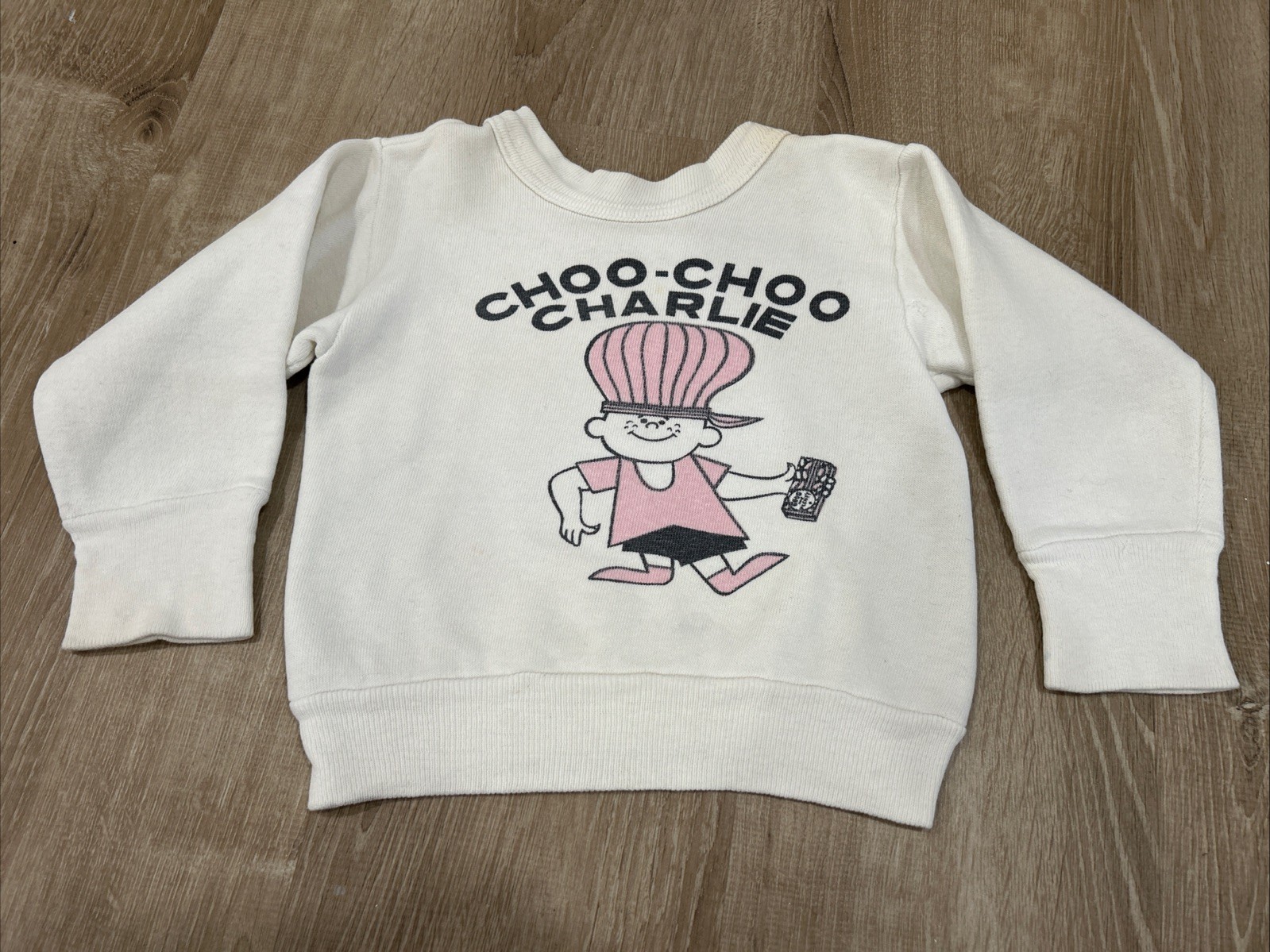 Vintage 1960’s Choo Choo Charlie Good & Plenty Children’s Sweatshirt Promo 