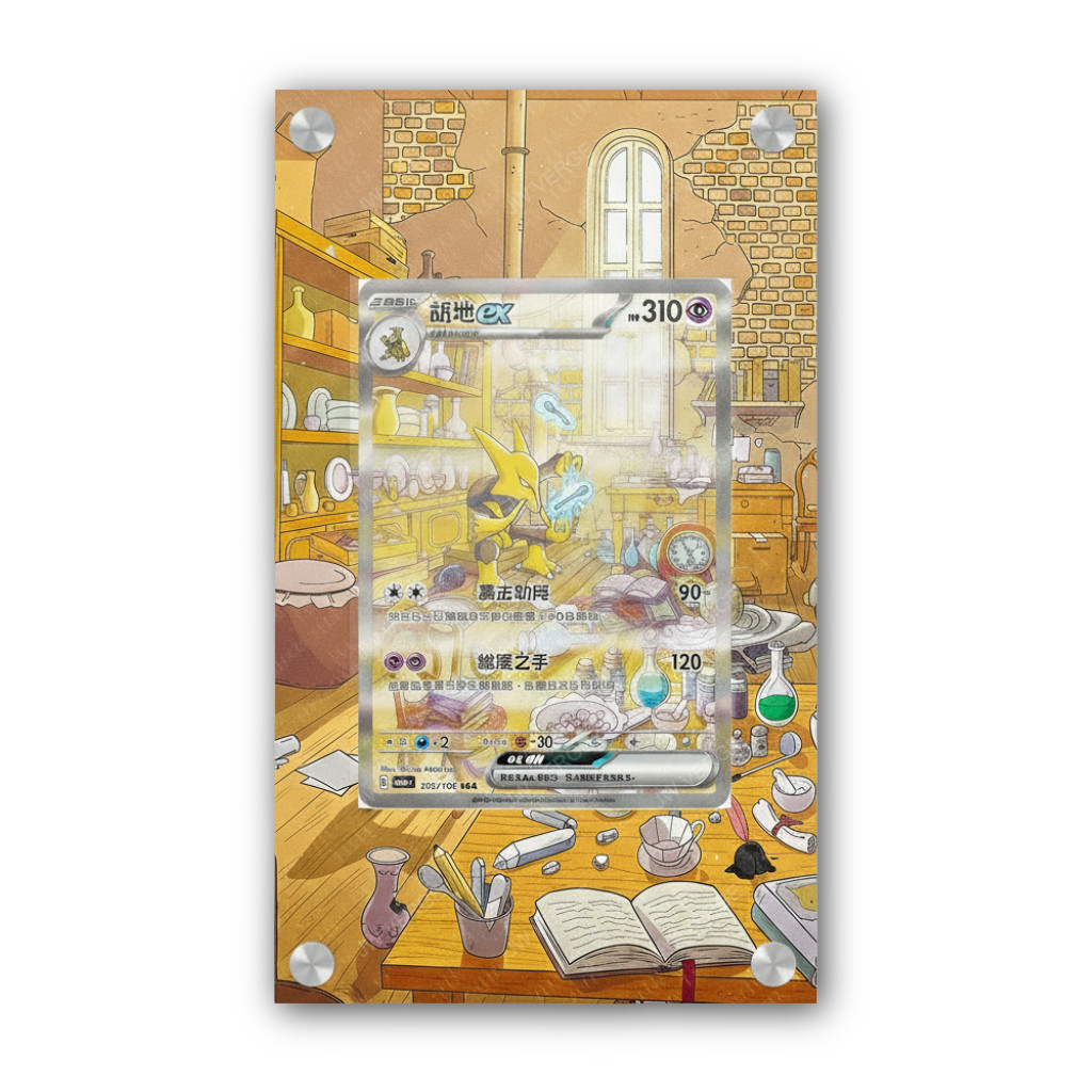 Alakazam EX 201/165 - Exclusive Pokémon Extended Artwork Display Case