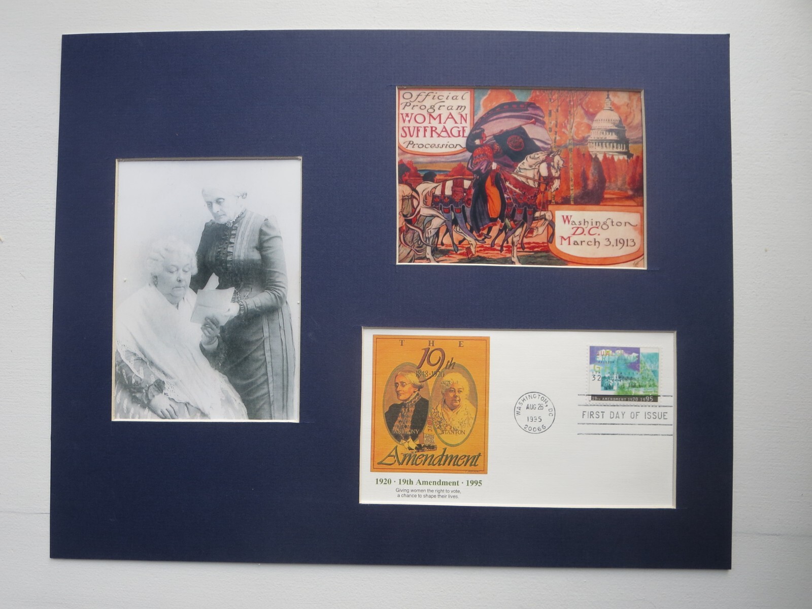 1913 Women\'s Suffrage March in Washington & the 19th Amendment First Day Cover  