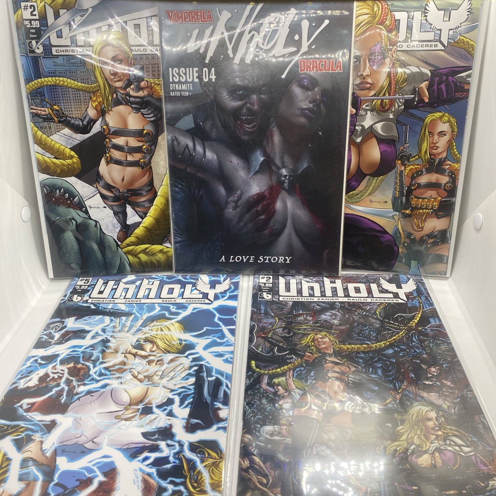 Boundless Comics Various Comics Hi Grade Comics Lot Zanier/ Adrian Art Lot Of 5