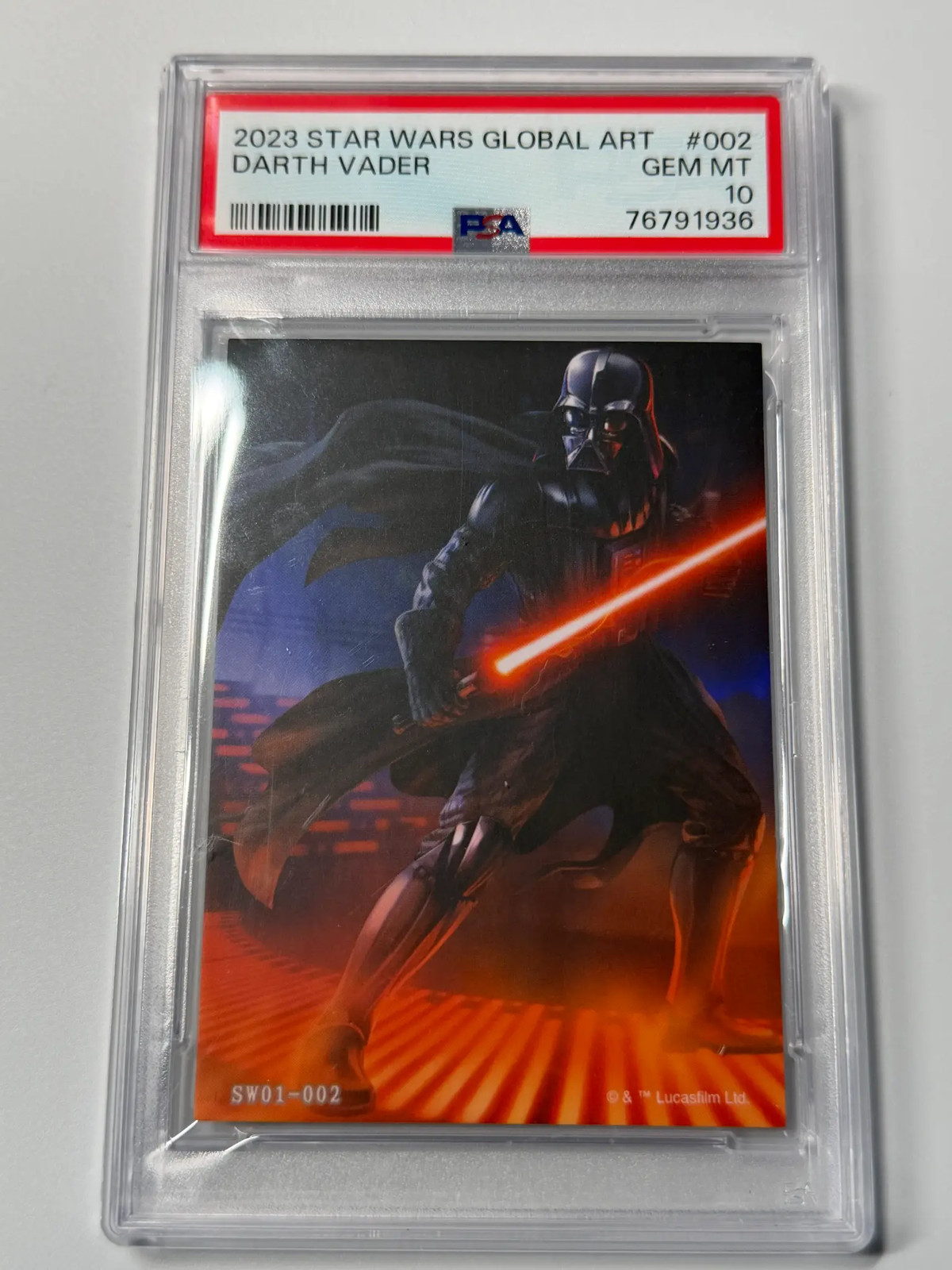 2023 Card.fun Star Wars Global Art Darth Vader SW01-002 PSA 10