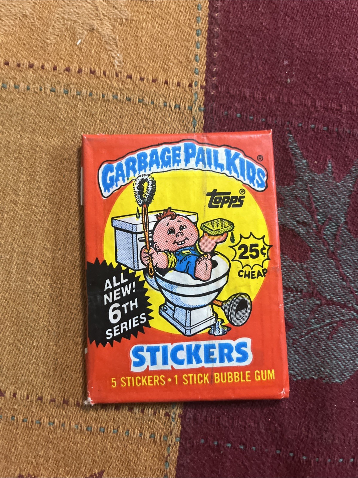 1986 Topps Garbage Pail Kids Original 6th Series 6 OS6 Card Wax Pack GPK Sealed