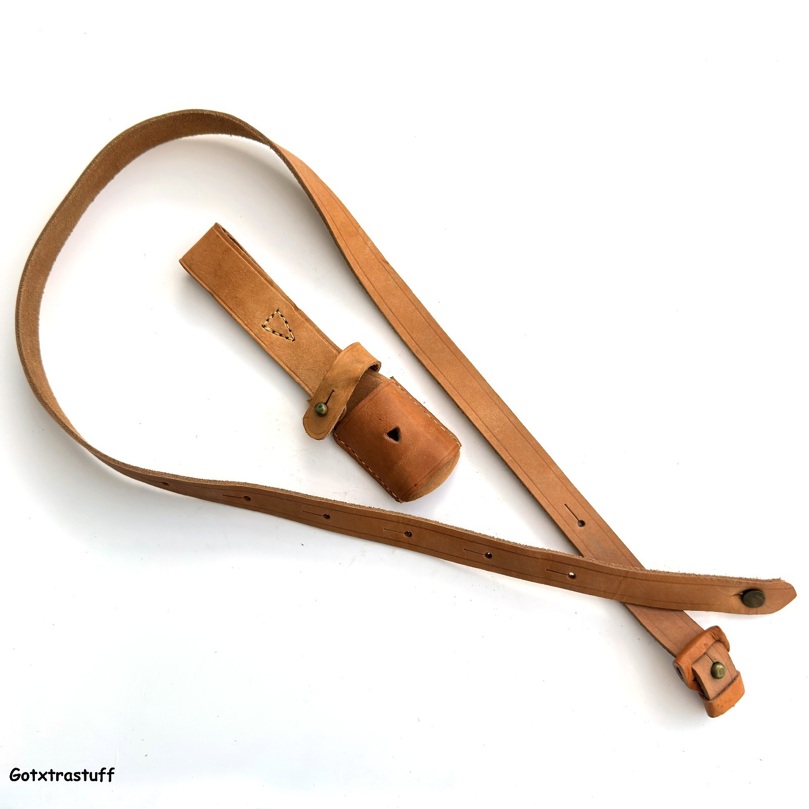 Yugoslavian M48 Mauser Bayonet Frog and Tan Leather Sling SET. Surplus