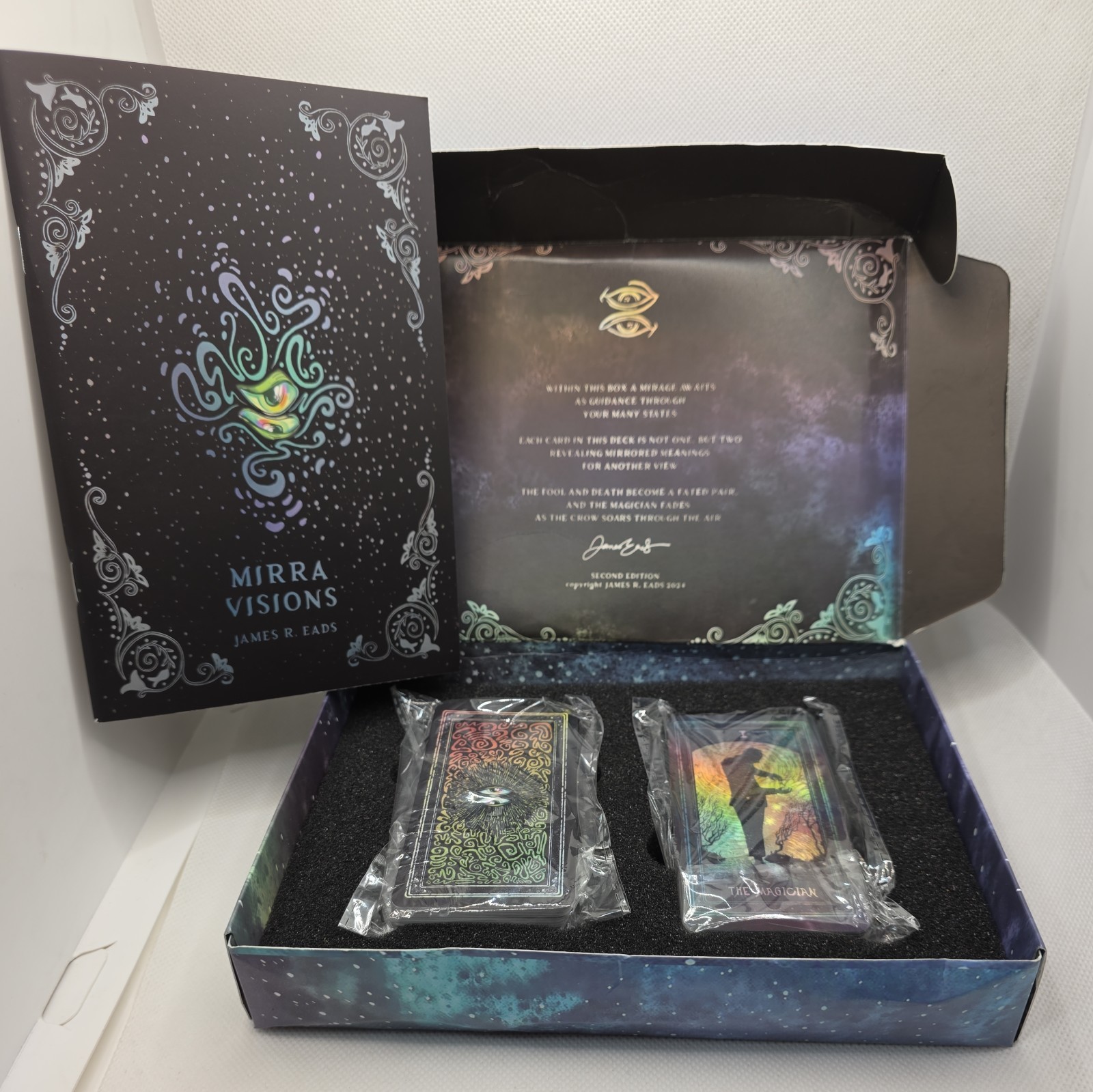 Mirra Visions 2nd Ed- 79 Card Tarot & Oracle Lenticular Card Set by James R.Eads