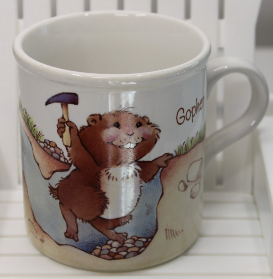 VTG (1984) American Greetings Designer's Collection Gopher It Stoneware Mug