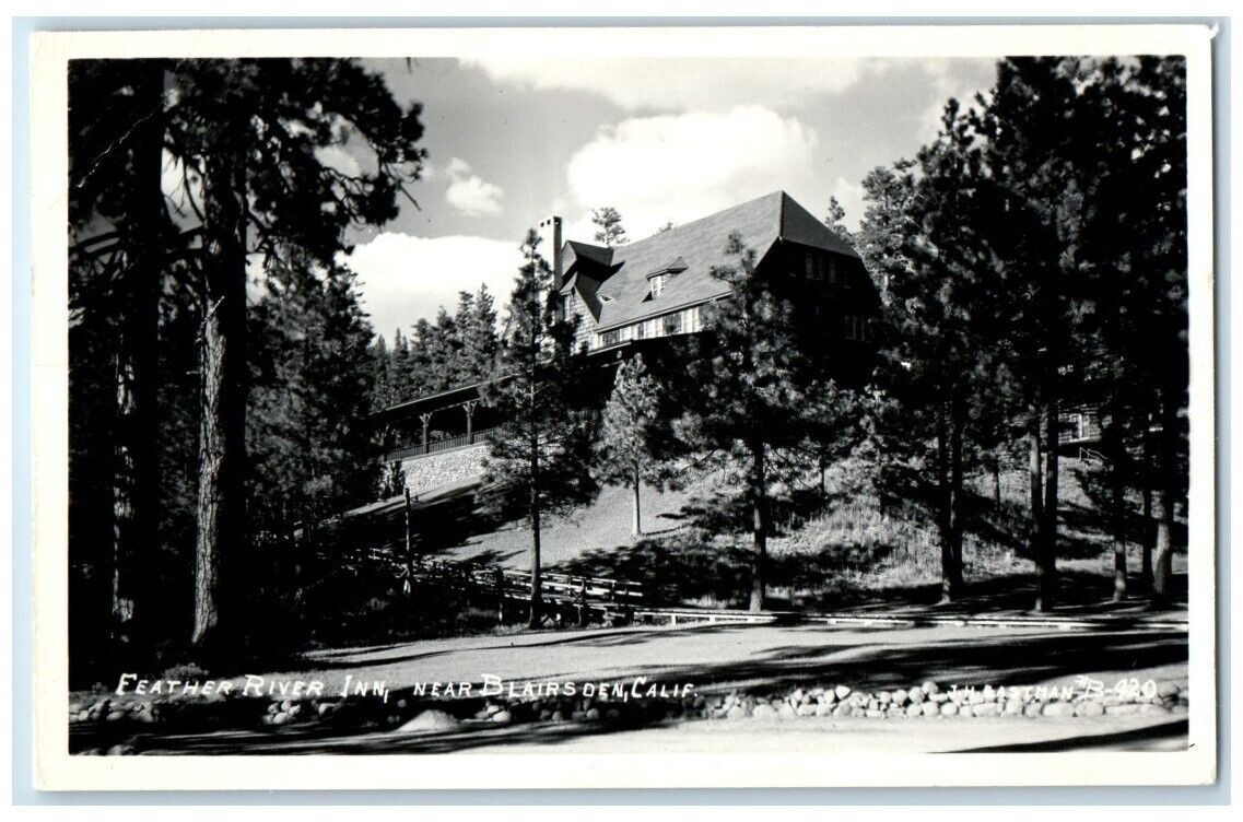 c1940\'s Feather River Inn J.H. Eastman Near Blairsden CA RPPC Photo Postcard