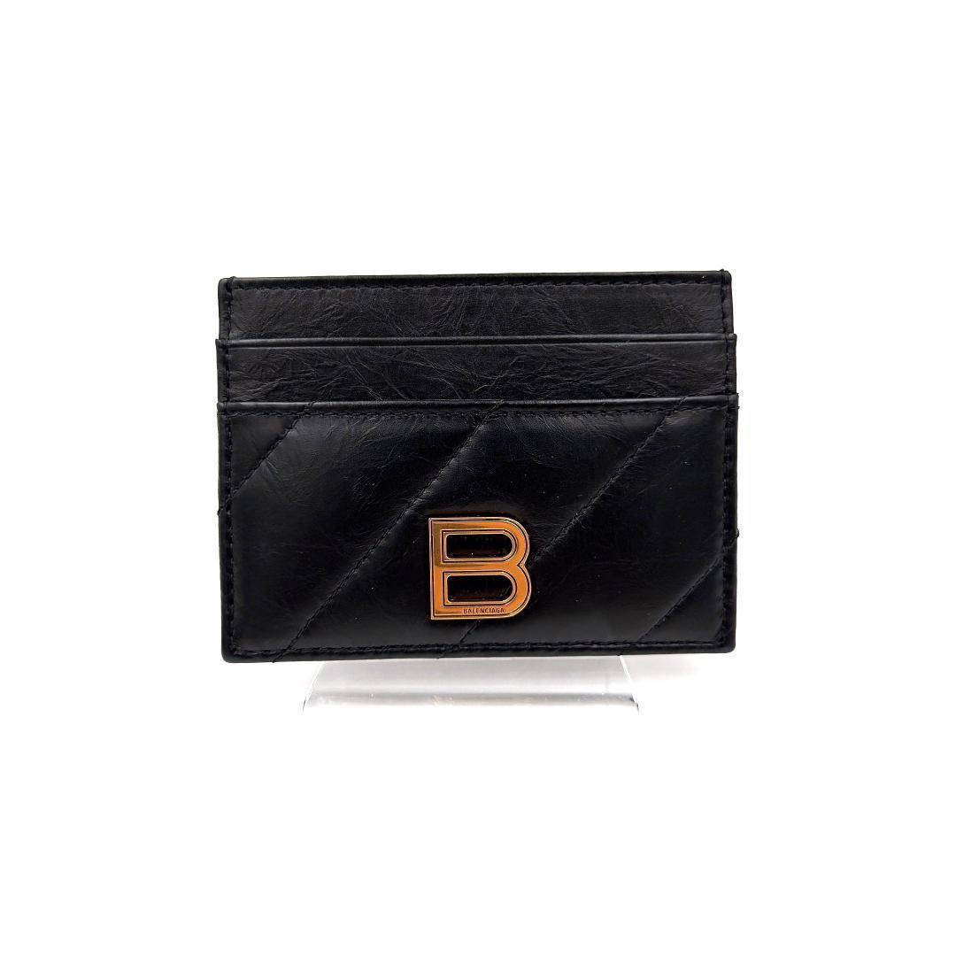 Balenciaga B Leather Card Case Women