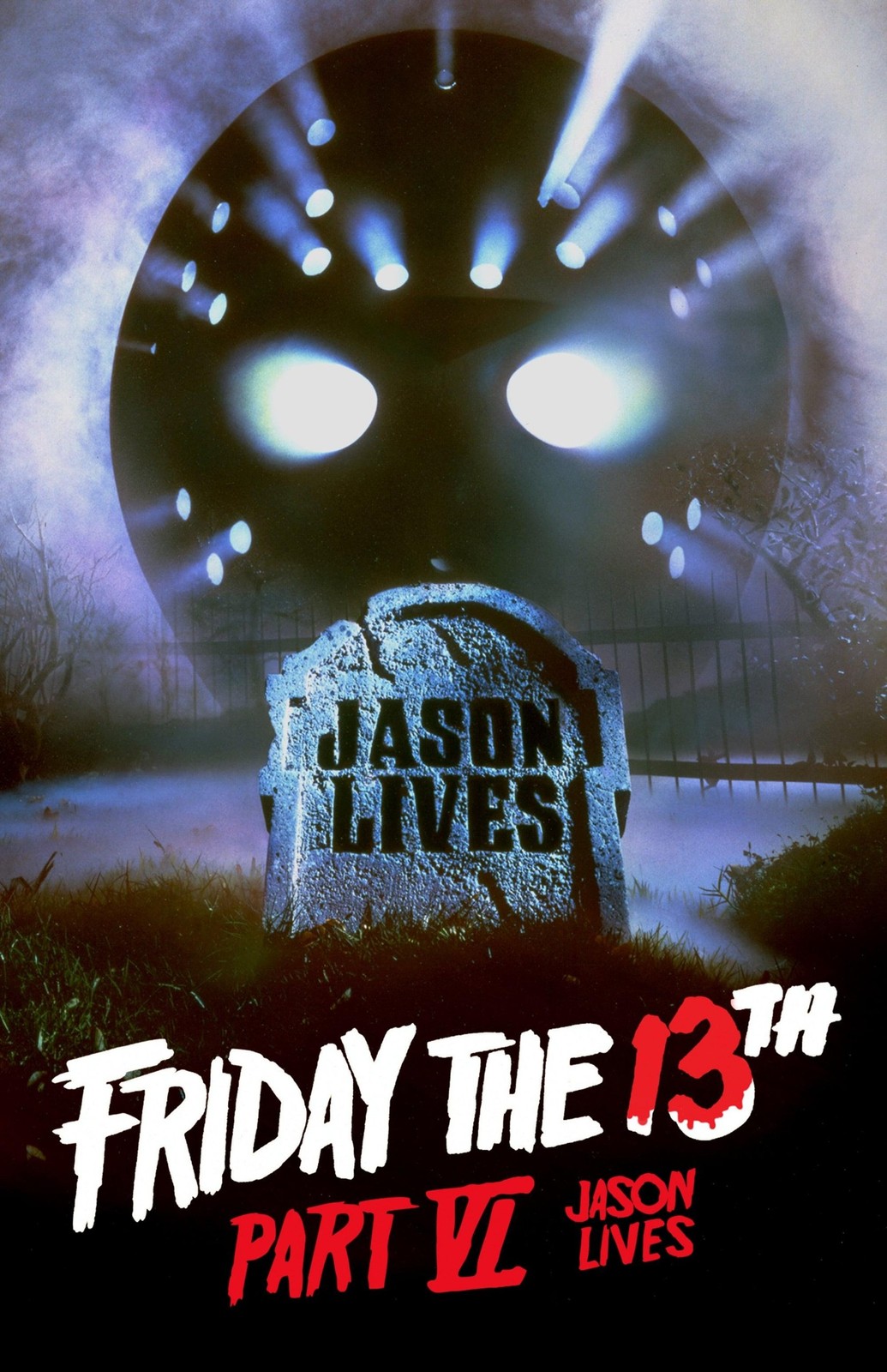 Friday the 13th Part VI Jason Lives 1986 Poster Print Wall Art Movie Decor