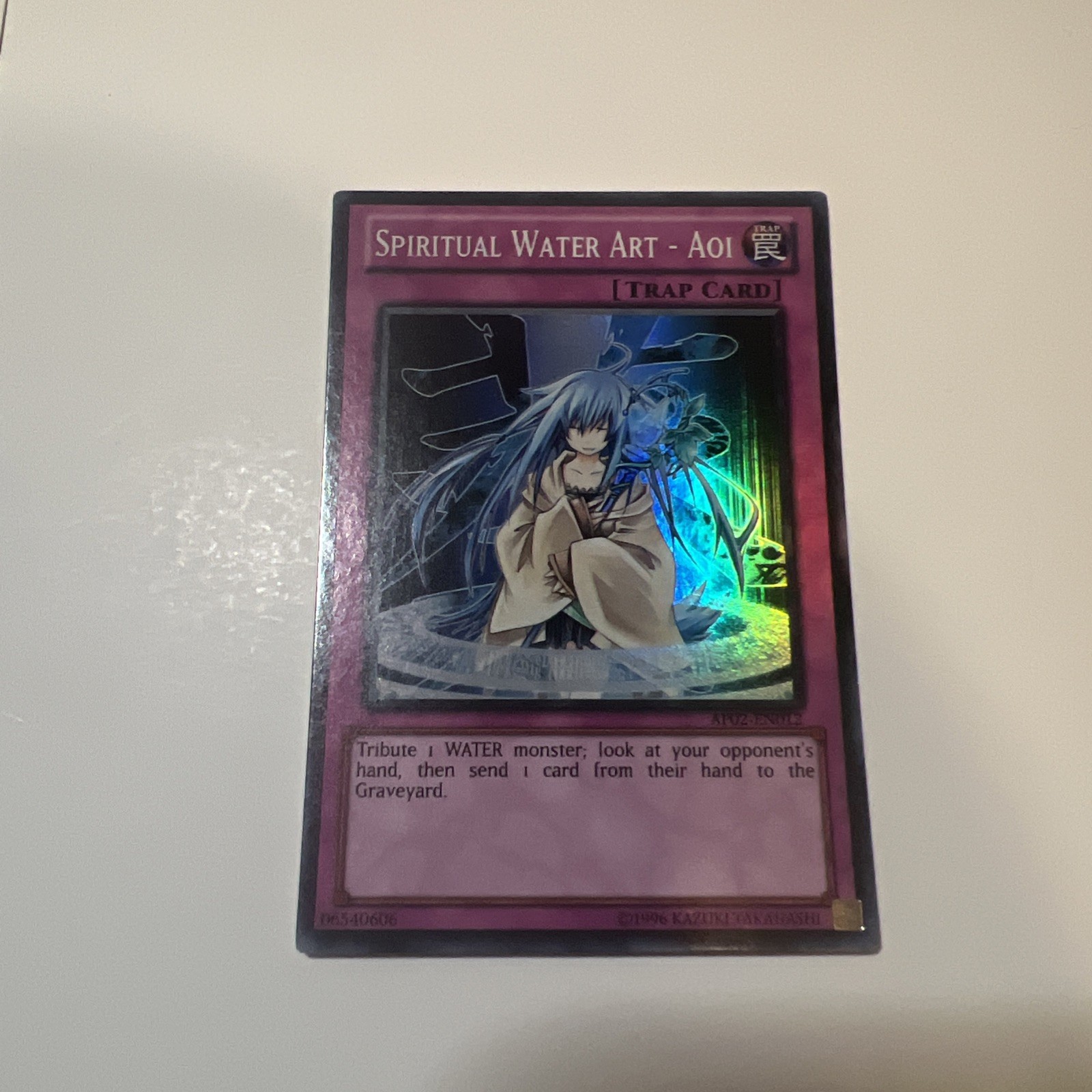 Yu-Gi-Oh Spiritual Water Art - Aoi - AP02-EN012 - Super Rare - NM - 295-302