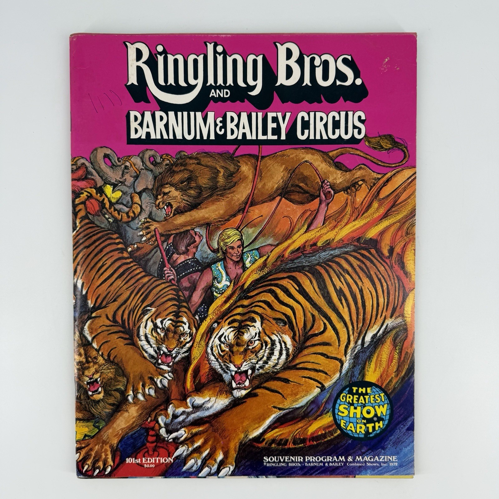 Ringling Brothers Barnum & Bailey Circus 101st Edition 1972 Program and Magazine