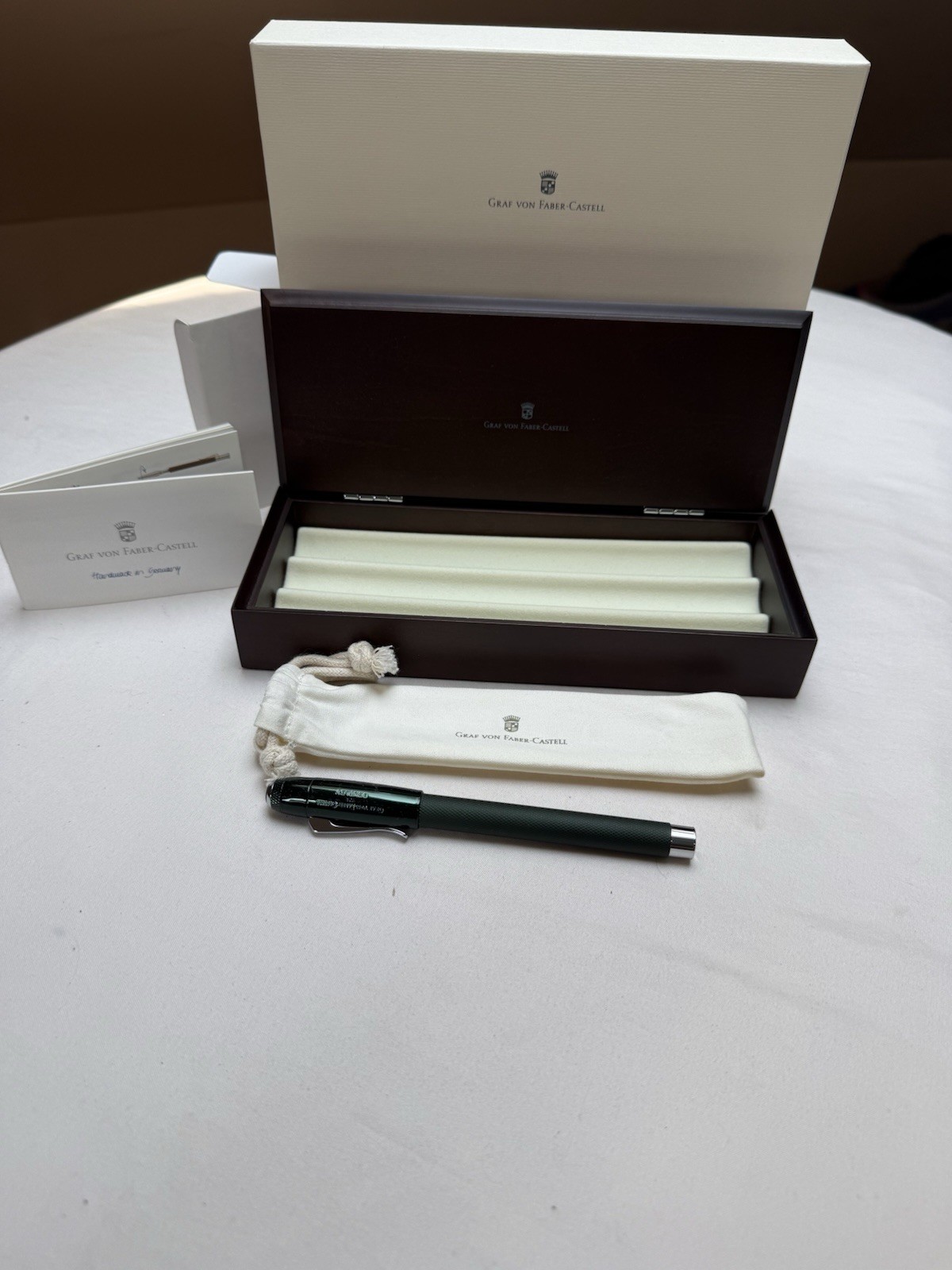Graf Von Faber-Castell Bentley Rollerball Green Pen Needs New Ink New In Box