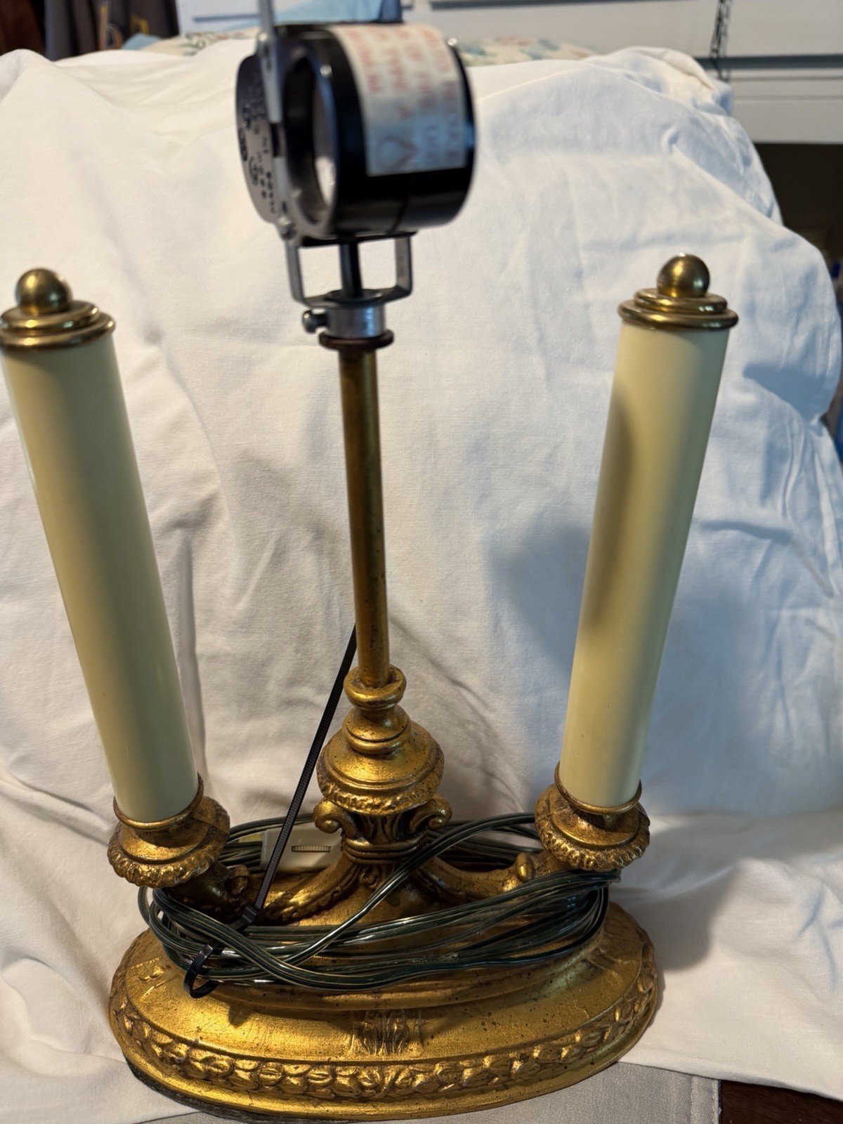 Vintage French Bouillotte Style Lamp NO shade