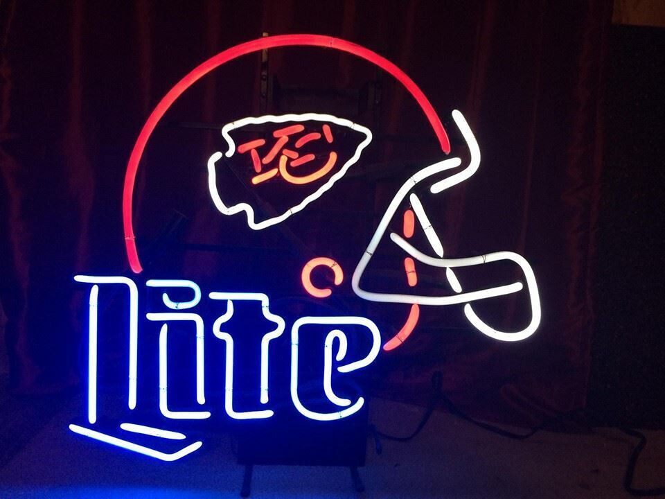 Kansas City Chiefs Lite Neon Sign Home Bar Pub Store Club Pub Home Wall Decor