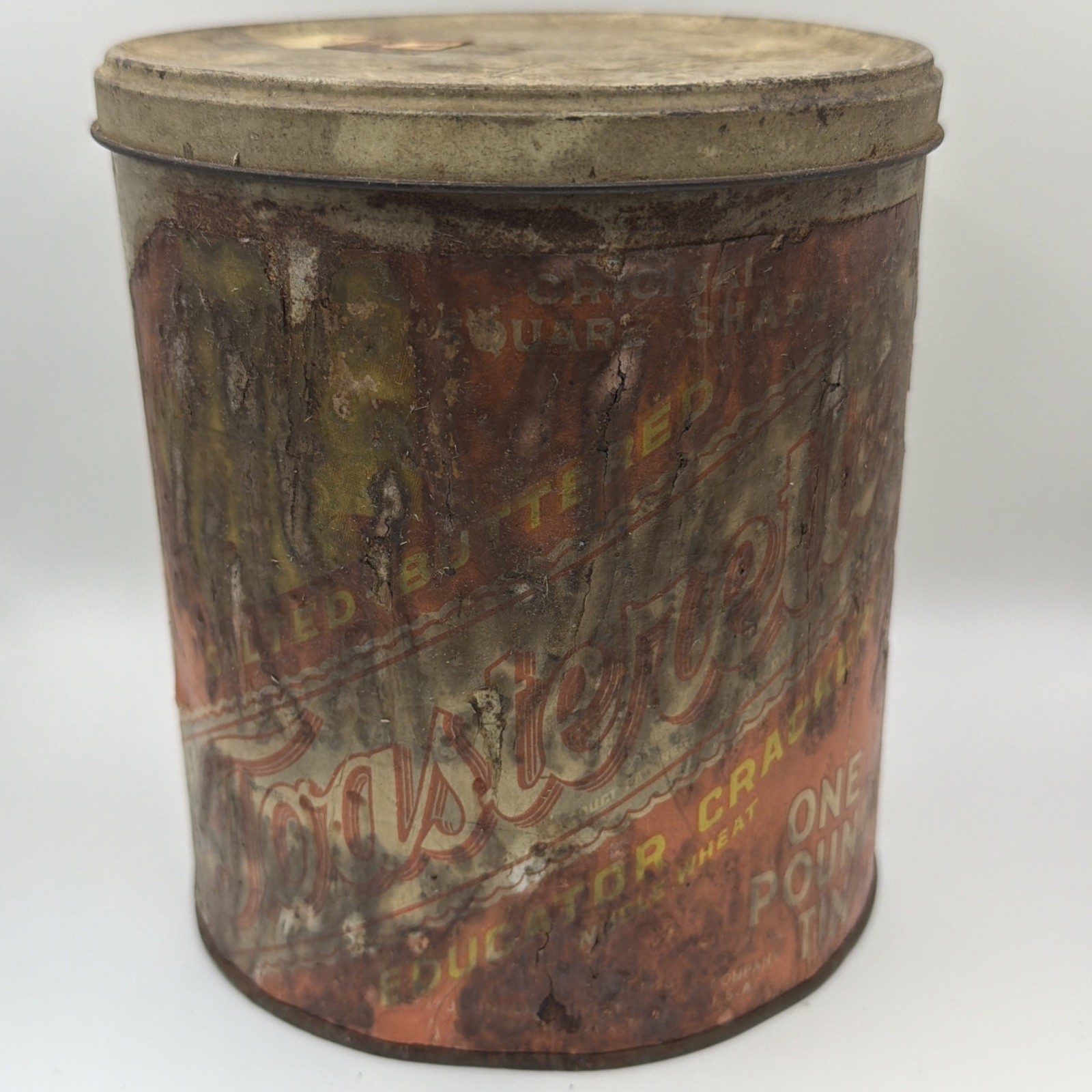 Antique Vintage Butter Cracker Tin