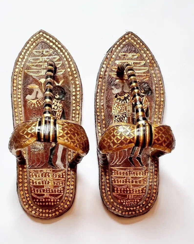 King Tutankhamun's Sandals are Handcrafted and are one-of-a-Kind Replica Pieces.