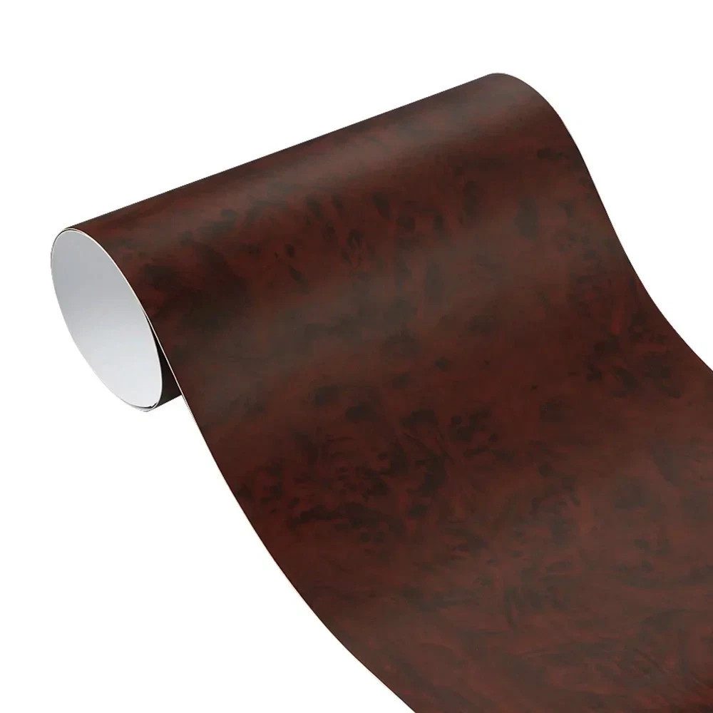 Car Interior Wood Grain Textured Glossy Vinyl Wrap Sticker DIY Decal Sheet Film