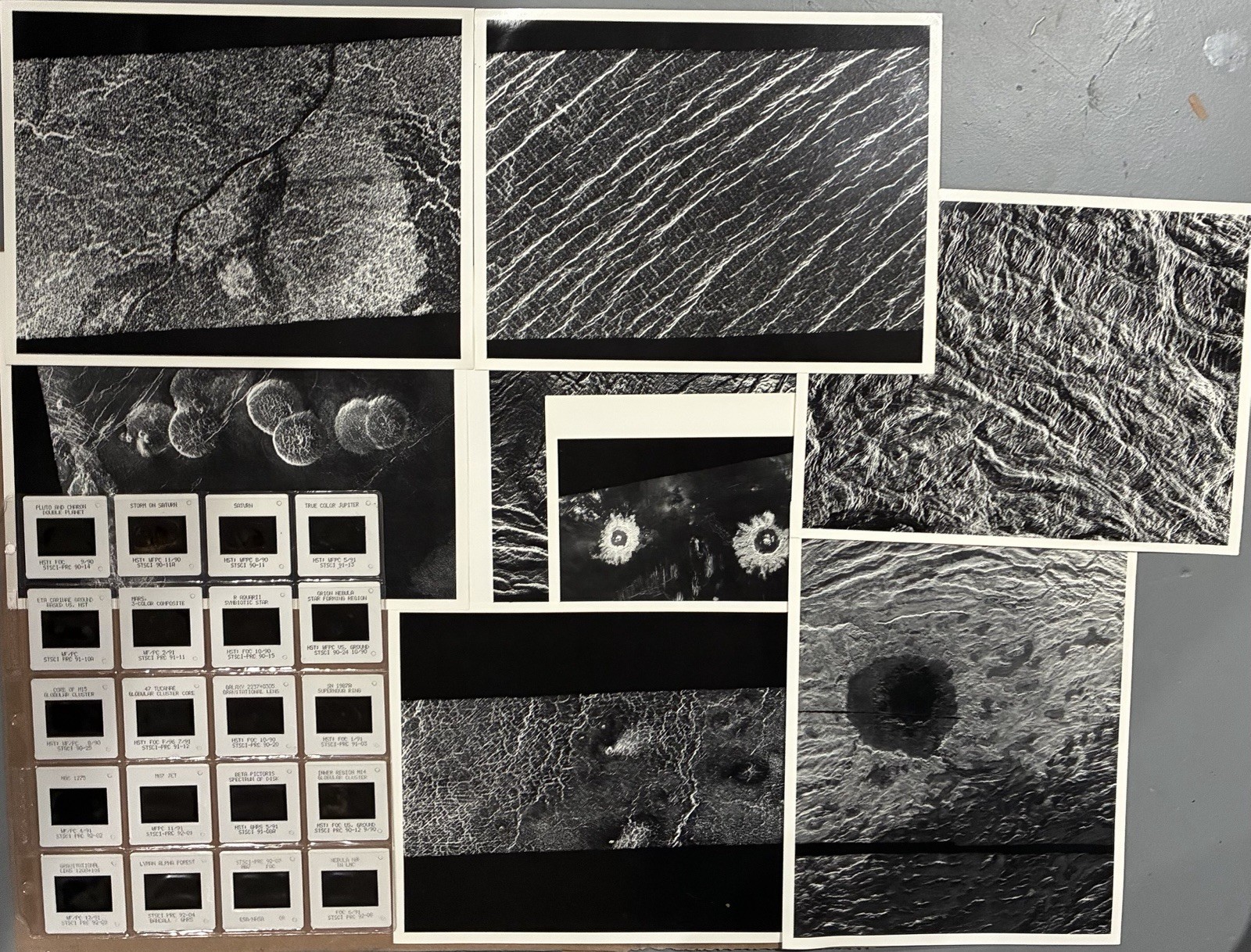 Vintage 1990–92 NASA Hubble Space Telescope 18/20 Slide Set + 8 NASA Photos
