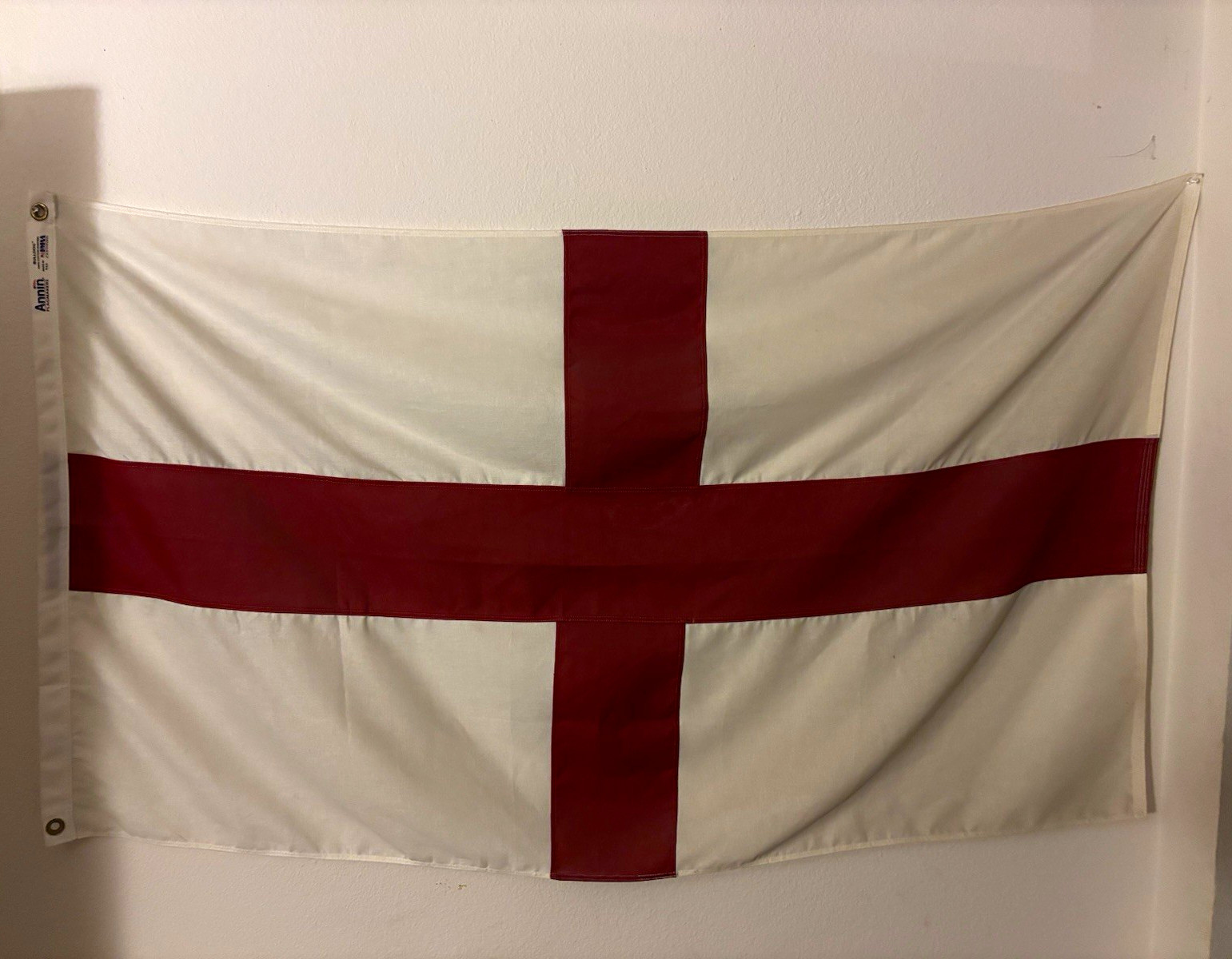 Annin England St George's Cross Flag 100% Cotton Bunting Bulldog Made USA