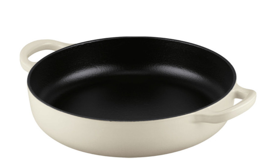 ALDI Crofton Cast Iron Sauté Pan, Cream tiktok viral 
