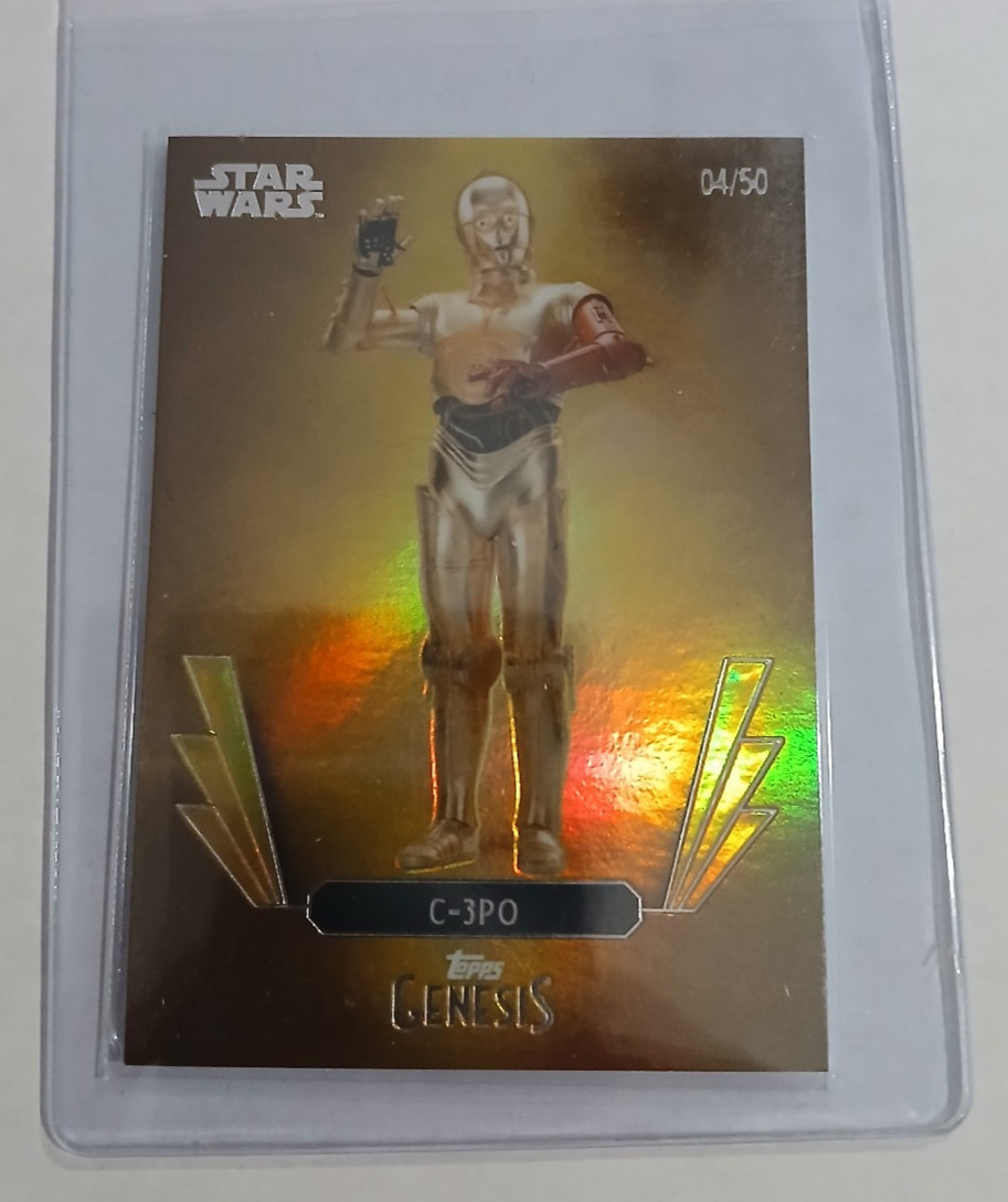 2025 Topps Disney Genesis /50 GOLD C-3PO #5 