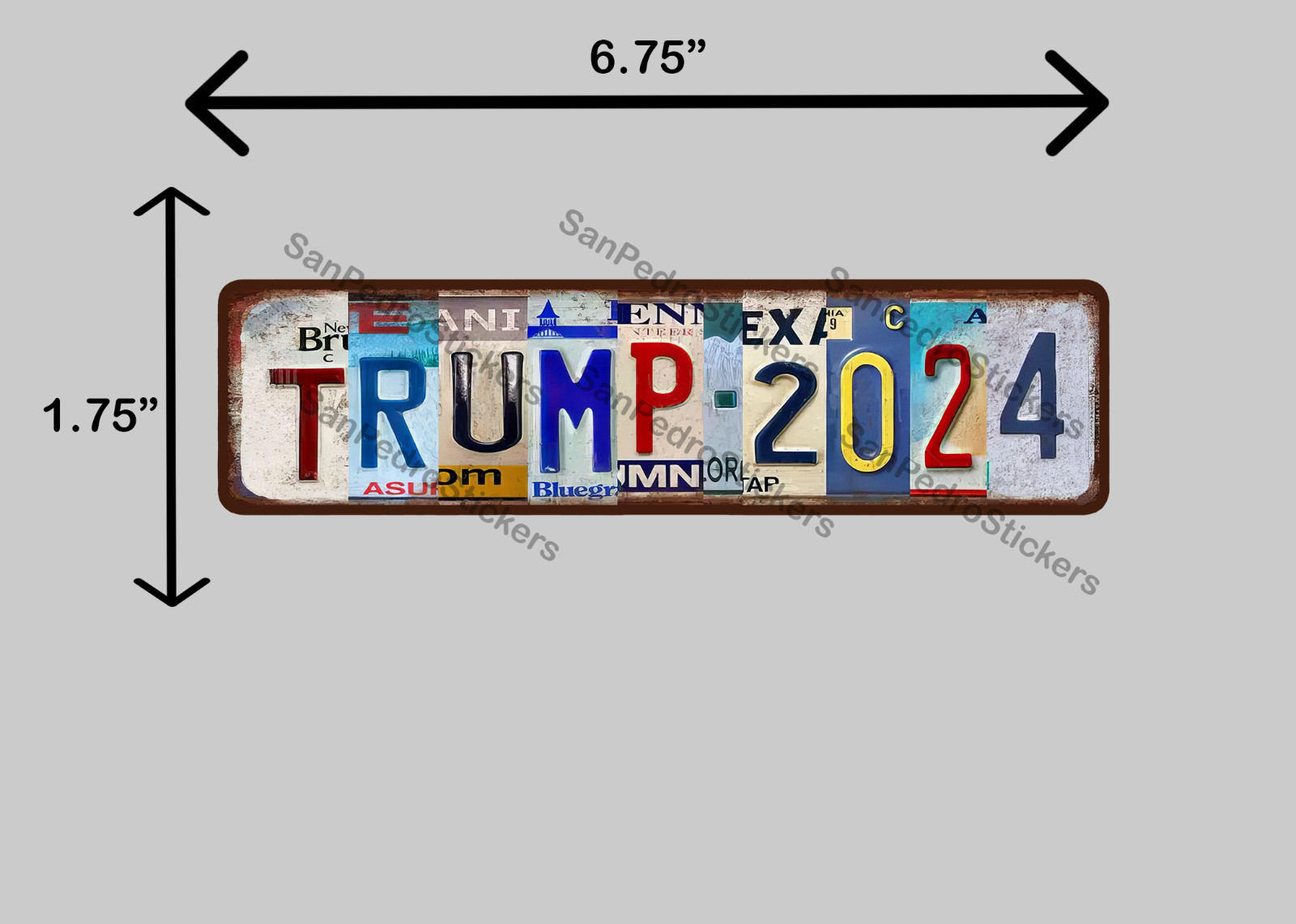 TRUMP 2024 Mixed State License Plates 6.75