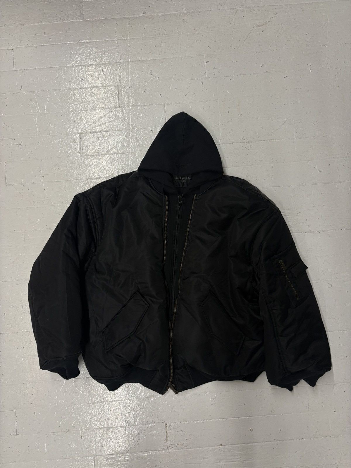 Balenciaga SS23 Demna All In Hoodie / Nylon Bomber Jacket