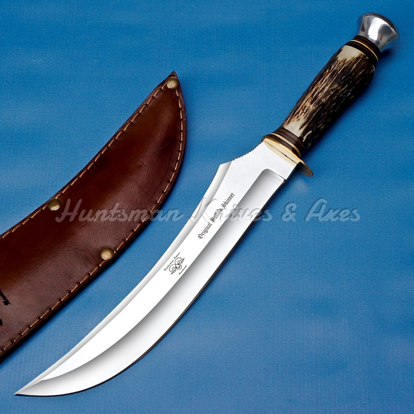 Hand made Carl Schlieper 12C 27 Stainless Steel Original Buffalo Skinner Replica