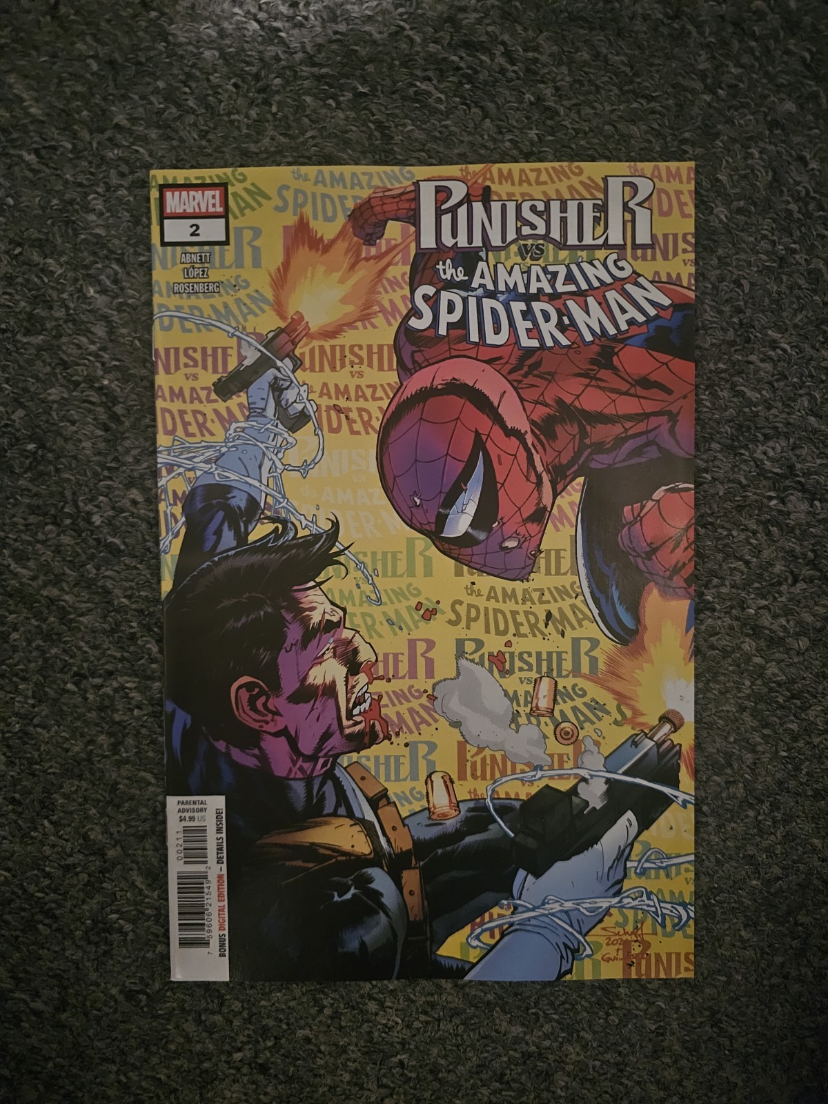 PUNISHER VS. SPIDER-MAN #2 MARVEL NM
