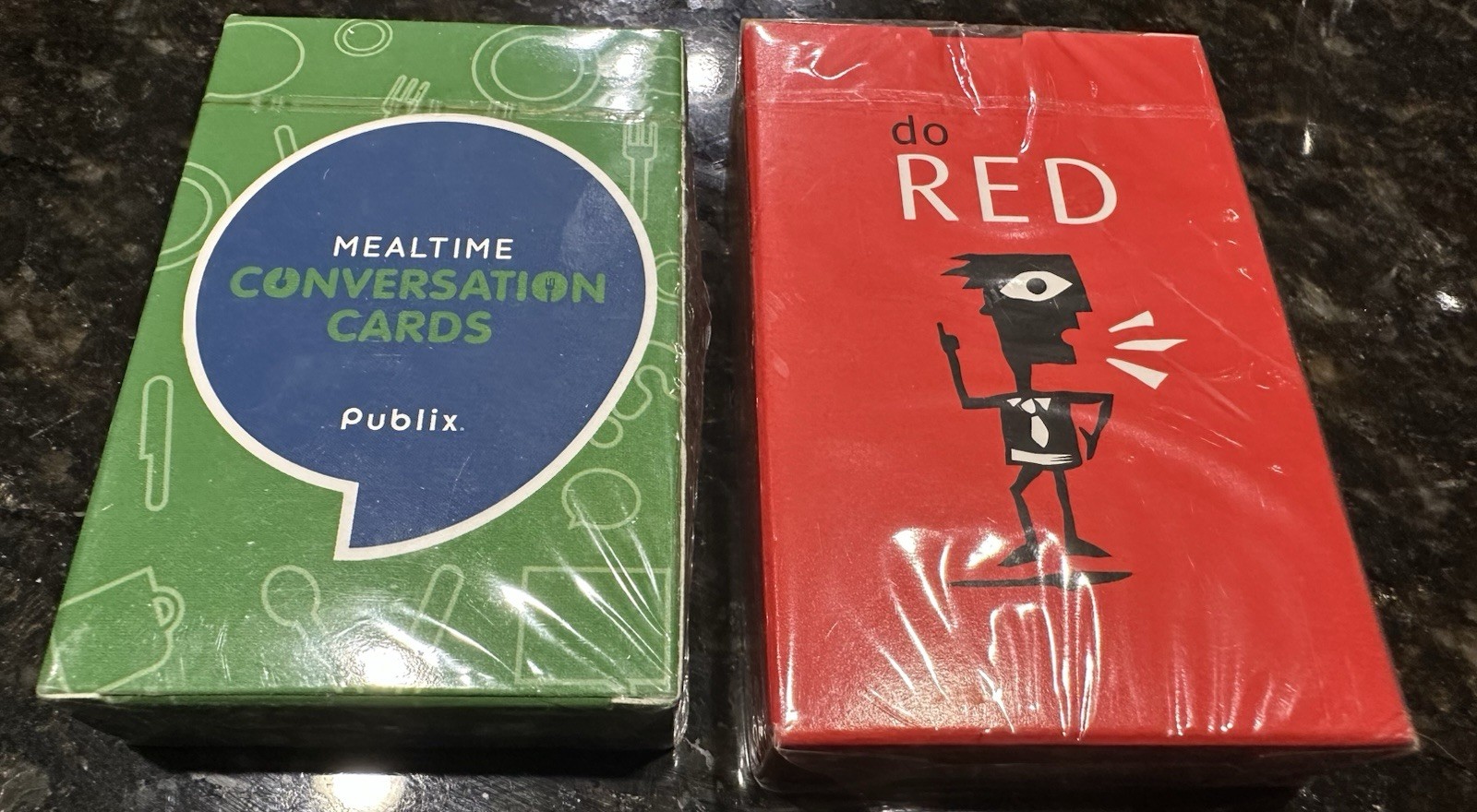Publix Card Deck Lot Mealtime Conversation Cards & Do Red Playing Cards Sealed