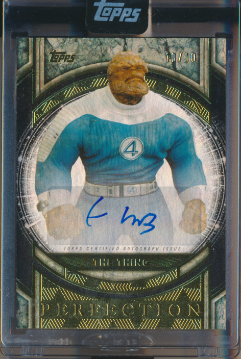2025 Topps Marvel The Collector Ebon Moss-Bacharach as The Thing Auto #10/10