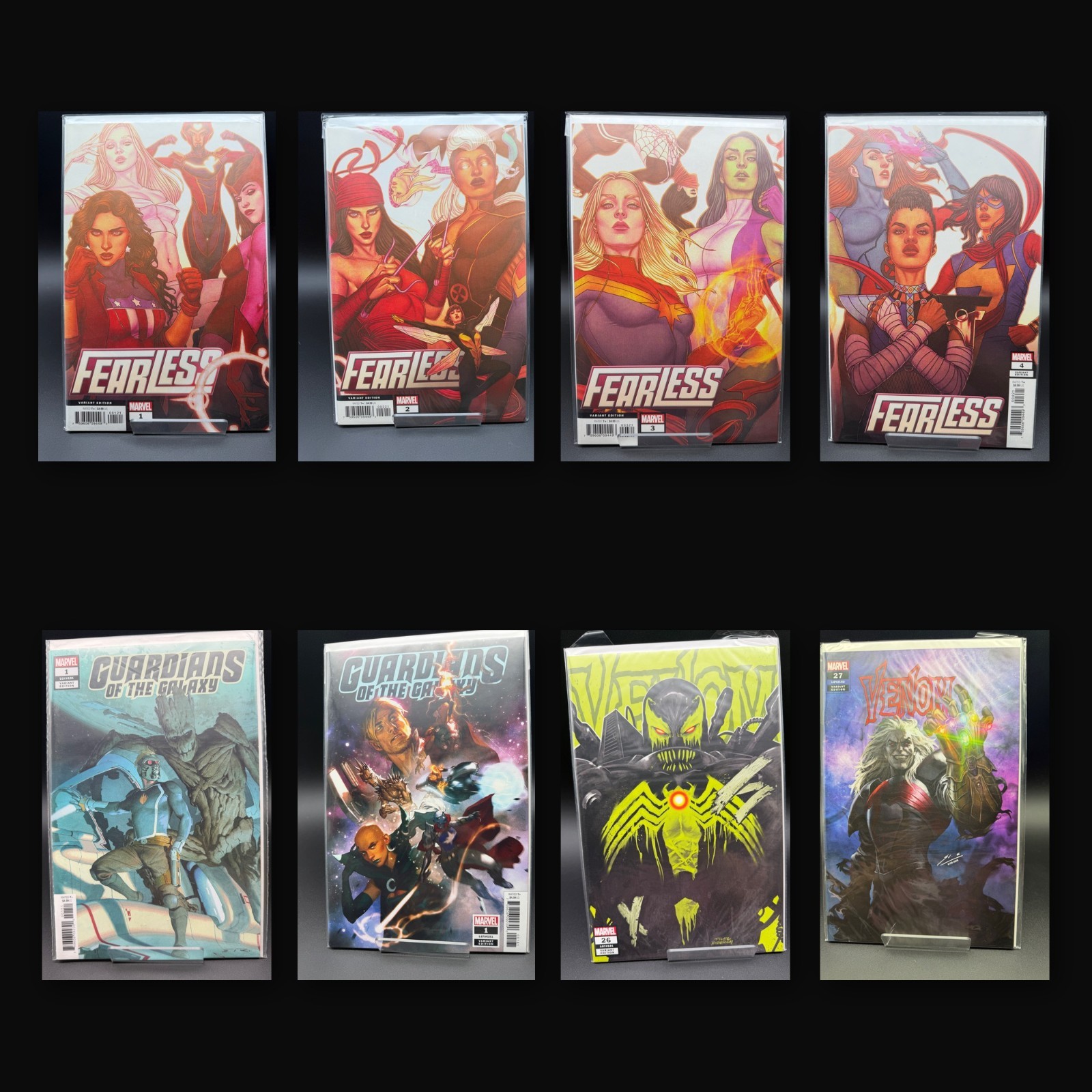 Marvel Variant Lot 8 Fearless 1 2 3 4 Guardians of the Galaxy 1 Venom 26 27 2019
