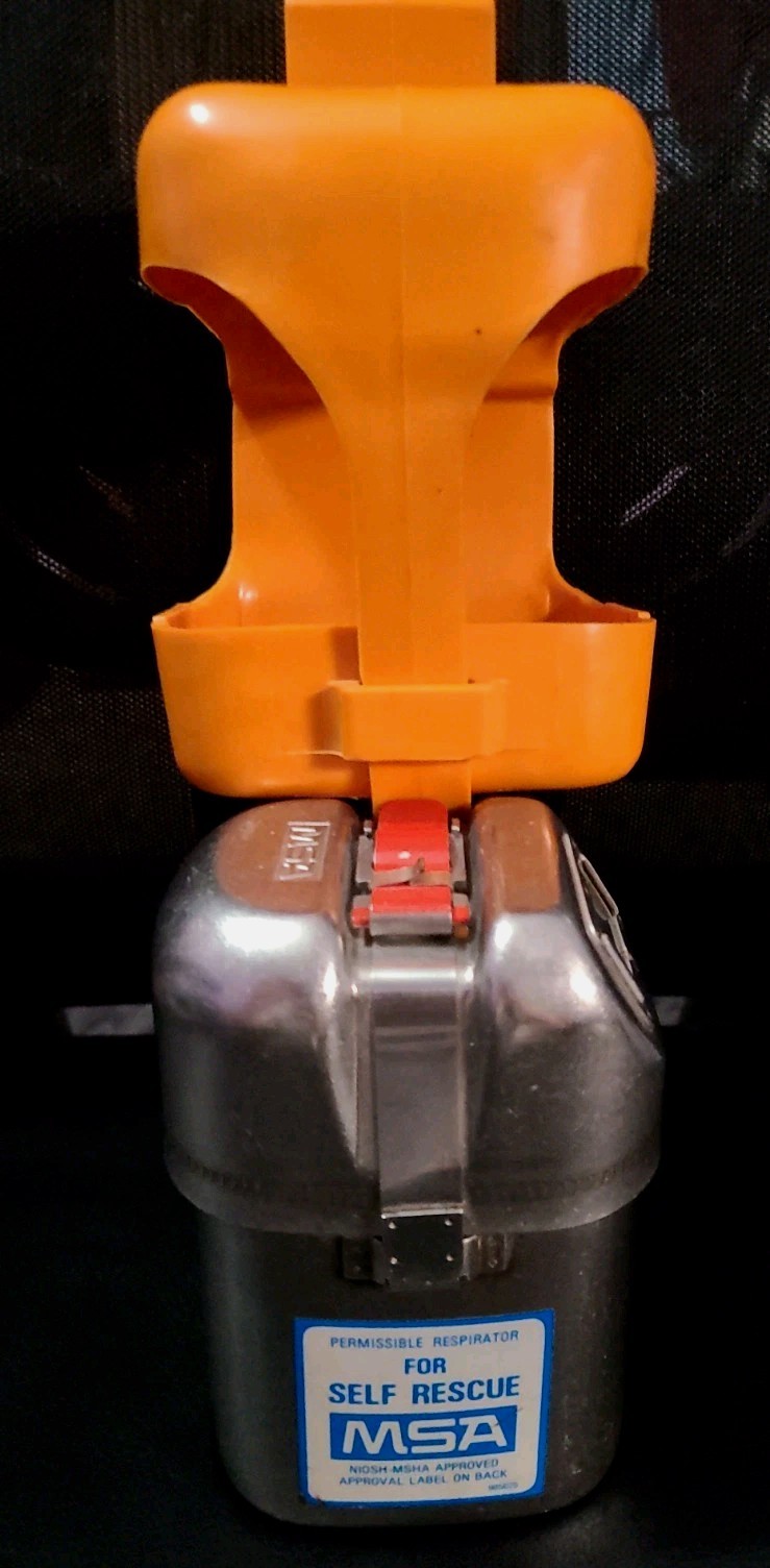 Vintage MSA W65 Self Rescuer Respirator New + Case / MSHA / Coal 🔥