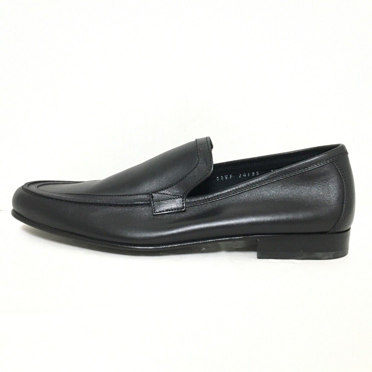 Auth Salvatore Ferragamo - Black Leather Men\'s Shoes