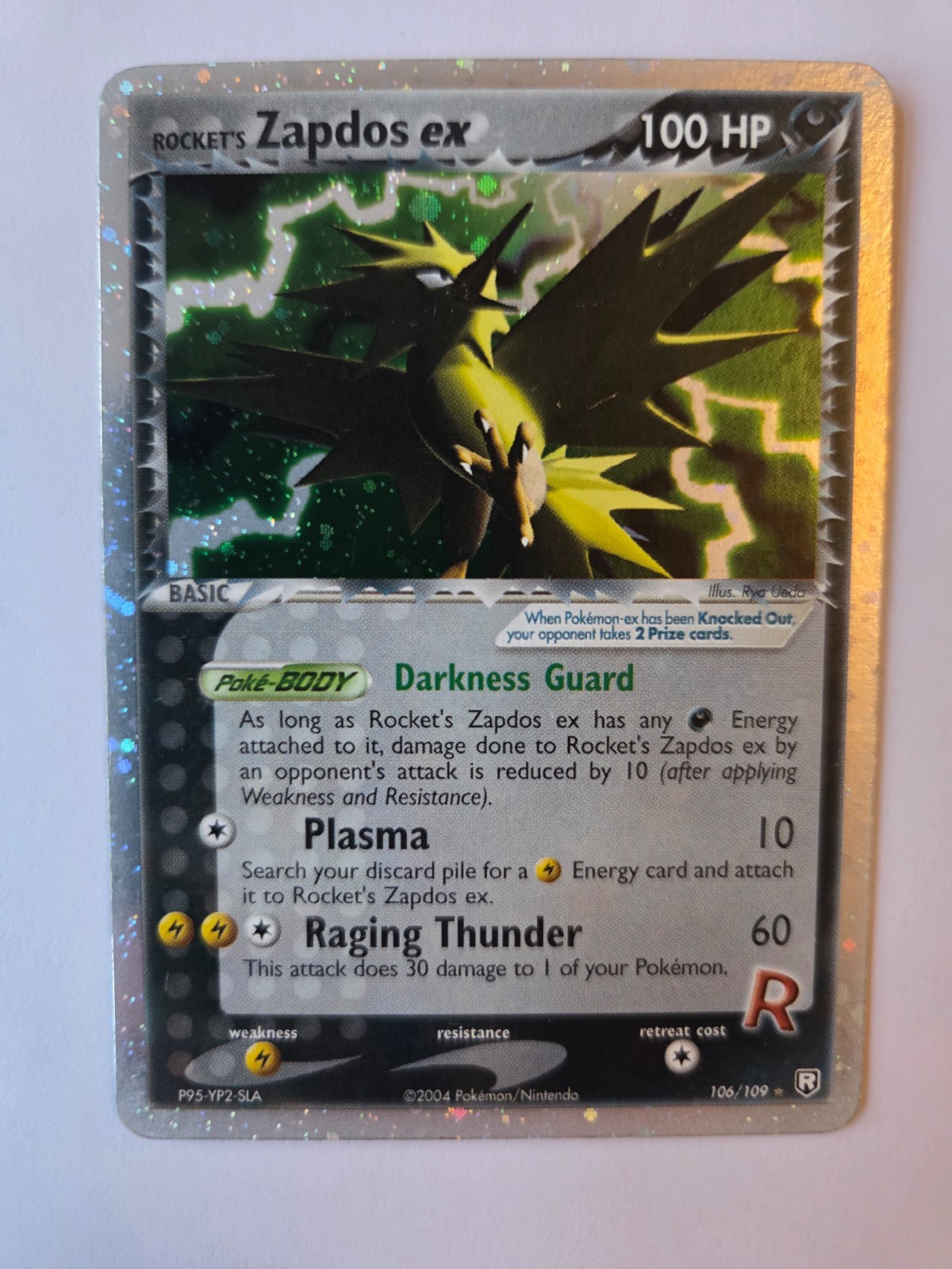 Rocket's Zapdos ex 106/109 Pokemon TCG EX Team Rocket Returns 2004 Holo Rocket's Zapdos ex 106/109 Pokemon TCG EX Team Rocket Returns 2004 Holo