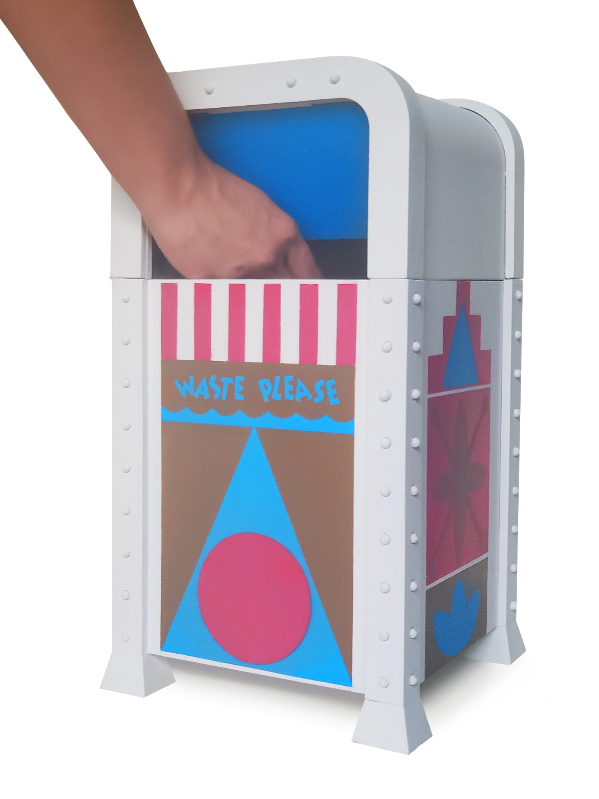Disneyland It's A Small World Trash Can for Bed/Office/Kitchen 16.5in/419mm Tall