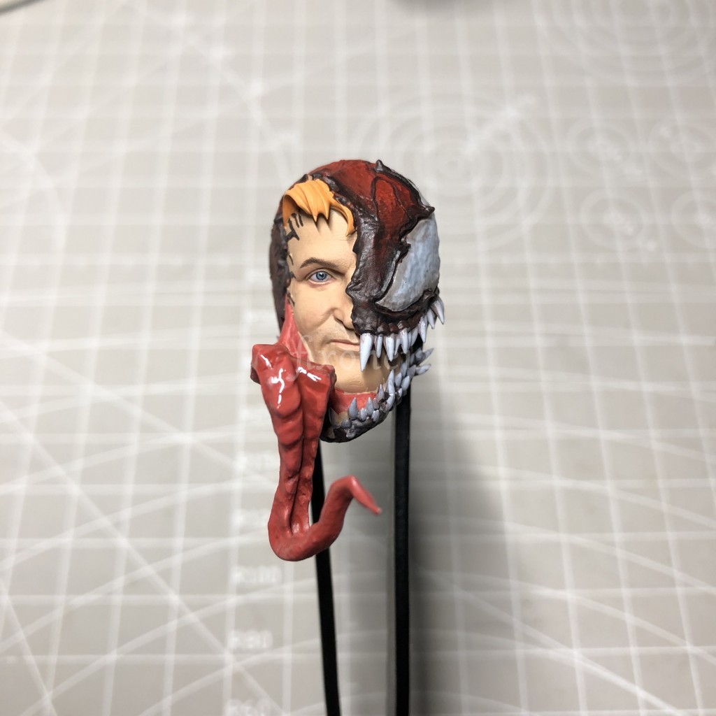 Custom Hand Painted 1/12 Comics Carnage Venom Head Sculpt fit 6\