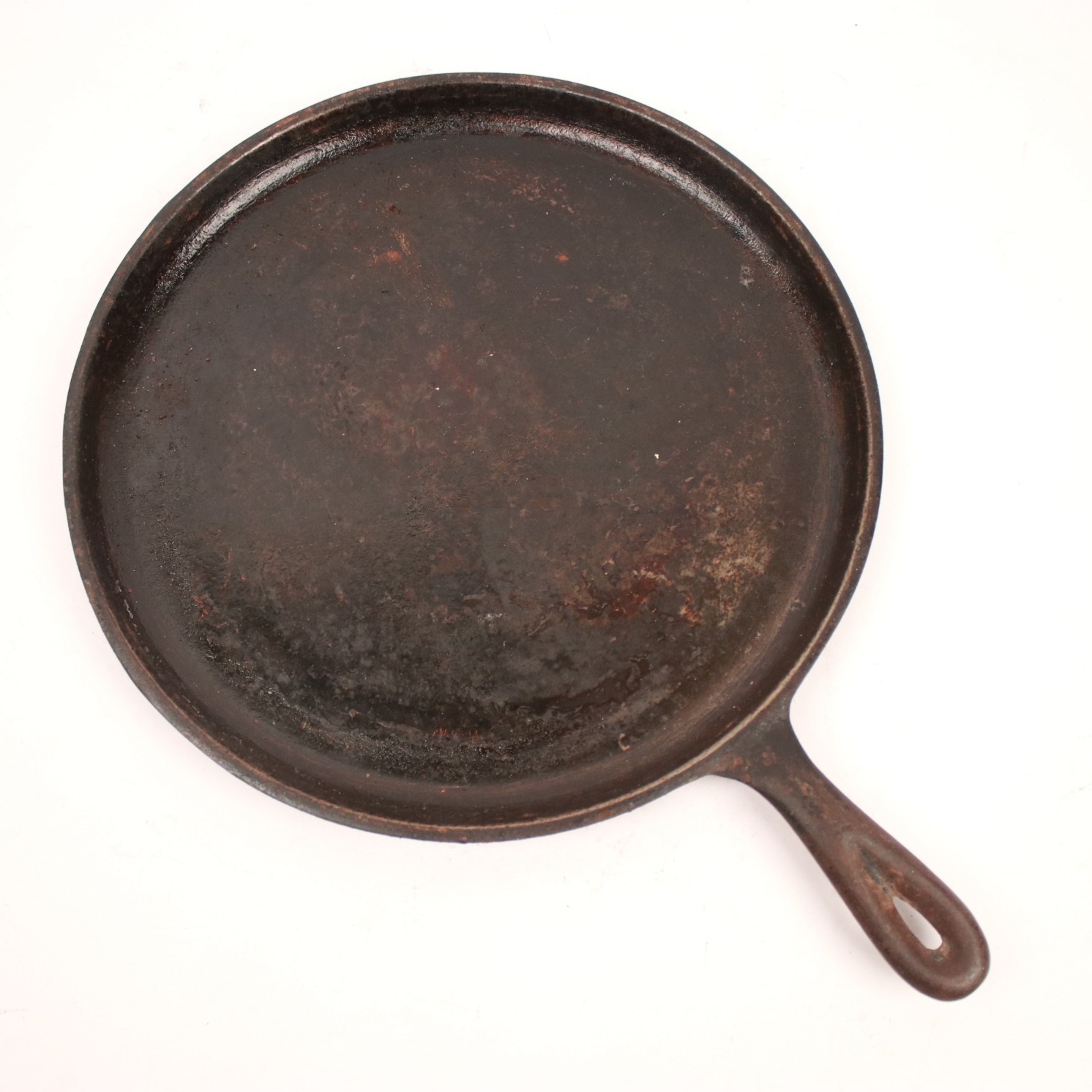 Vintage # 9 Lodge Round Cast Iron Griddle OG 1960\'s H Pizza Pan USA 