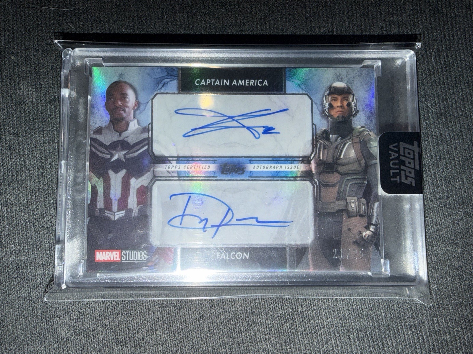 2026 Topps Vault Marvel Captain America &Falcon /25 Dual Auto Anthony Mackie
